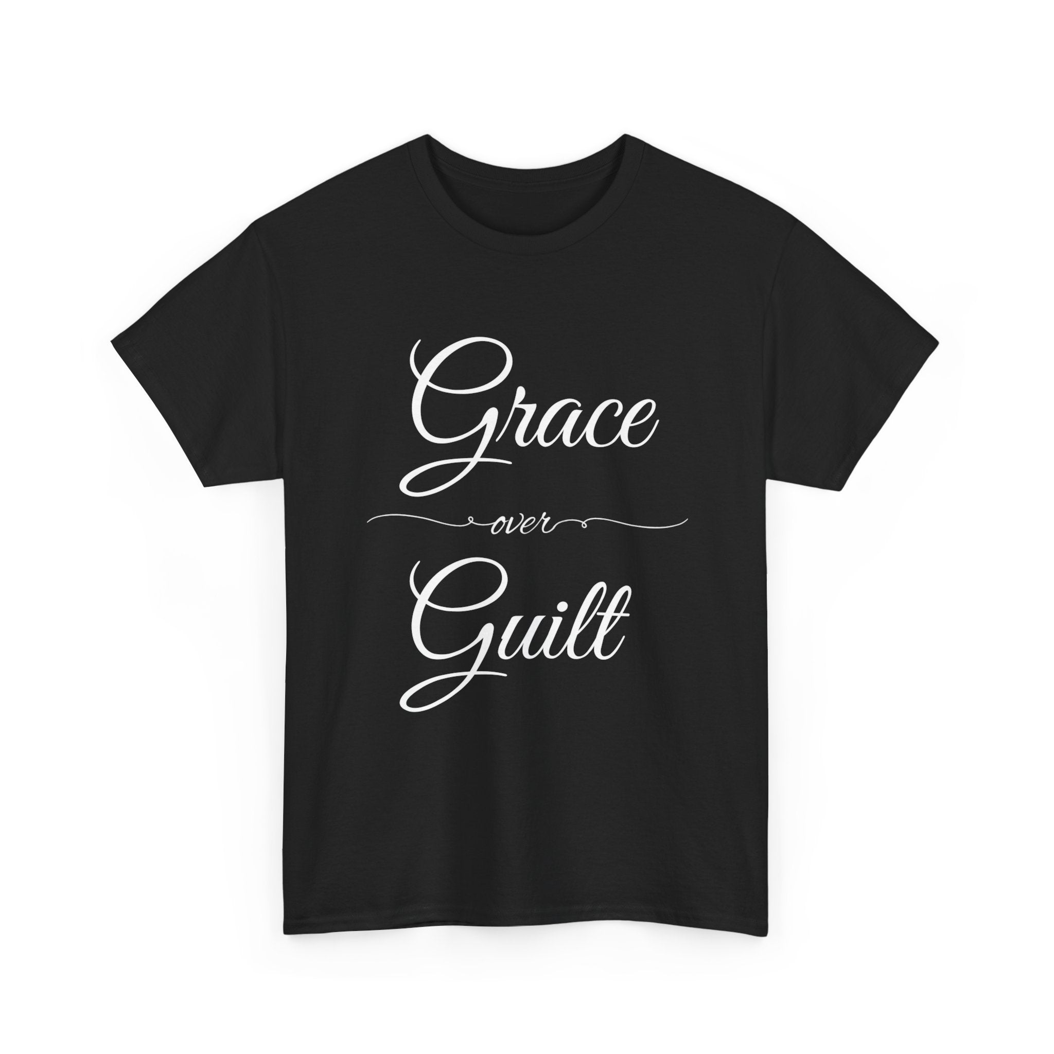 Grace Over Guilt Unisex Heavy Cotton Tee, Inspirational T-Shirt, Motivational Apparel, Thoughtful Gift, Casual Wear
