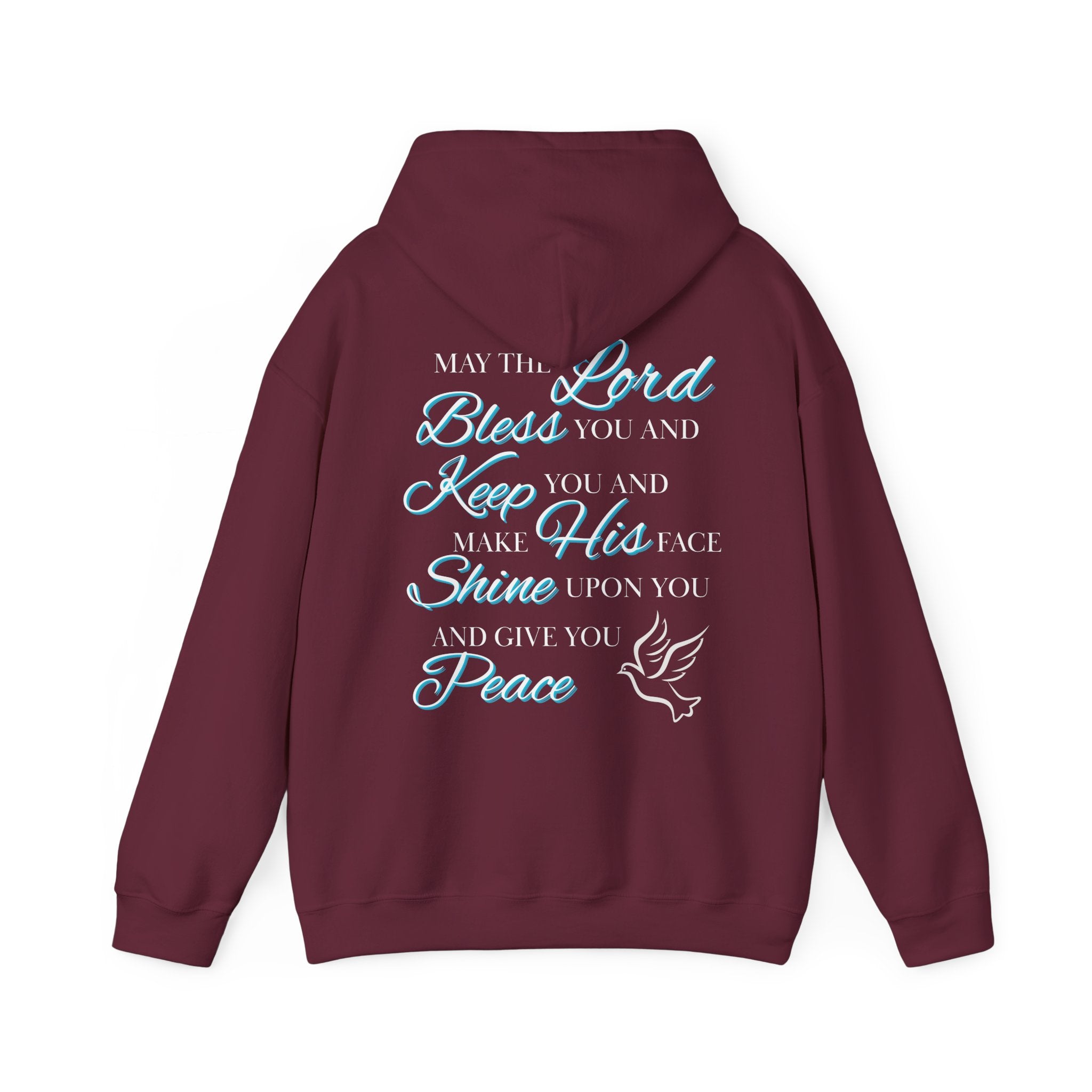 May The Lord Bless You And Keep You - Design on Back Hoodie