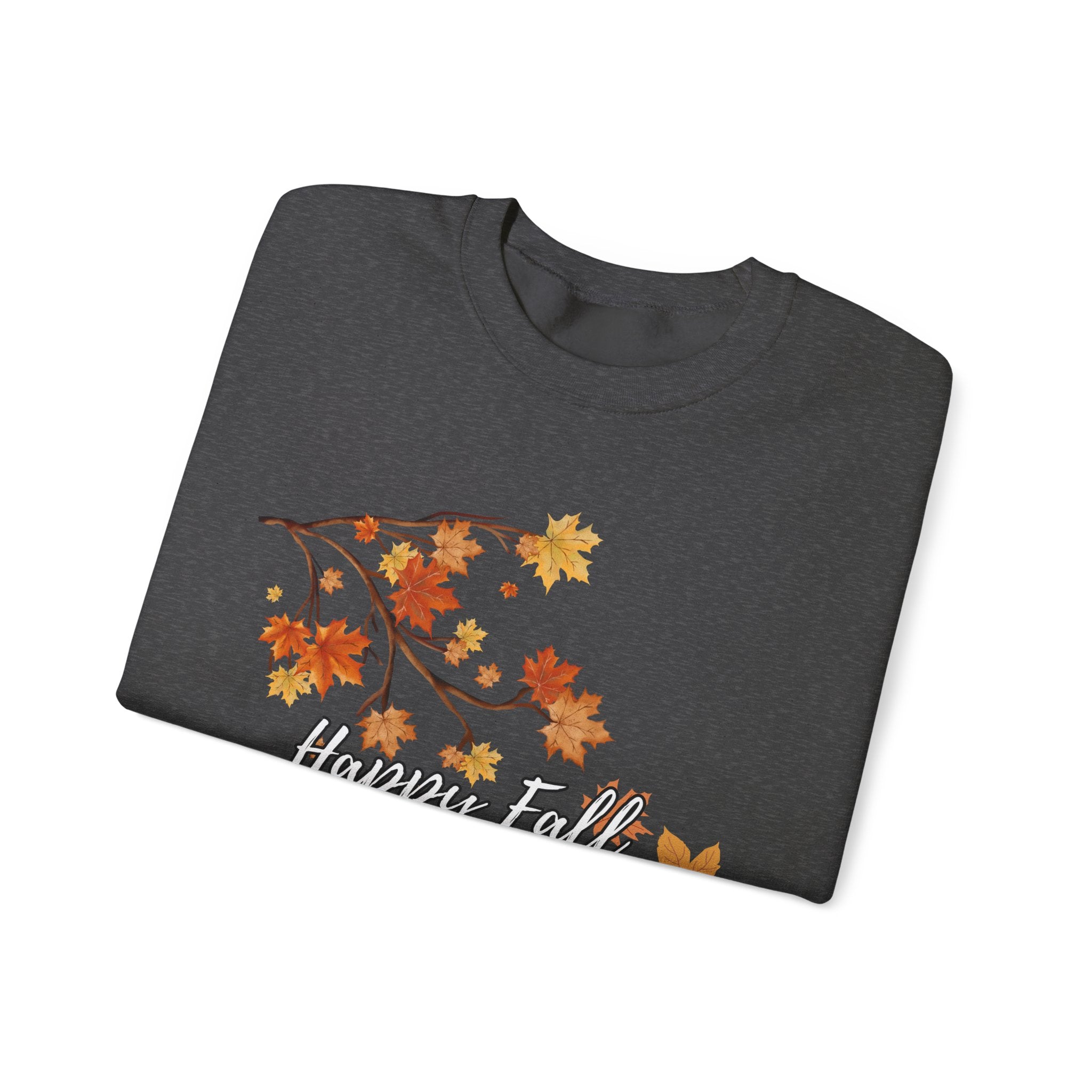 Autumn Leaves Sweatshirt, Happy Fall Y'all Crewneck, Cozy Fall Apparel, Thanksgiving Gift, Seasonal Fashion