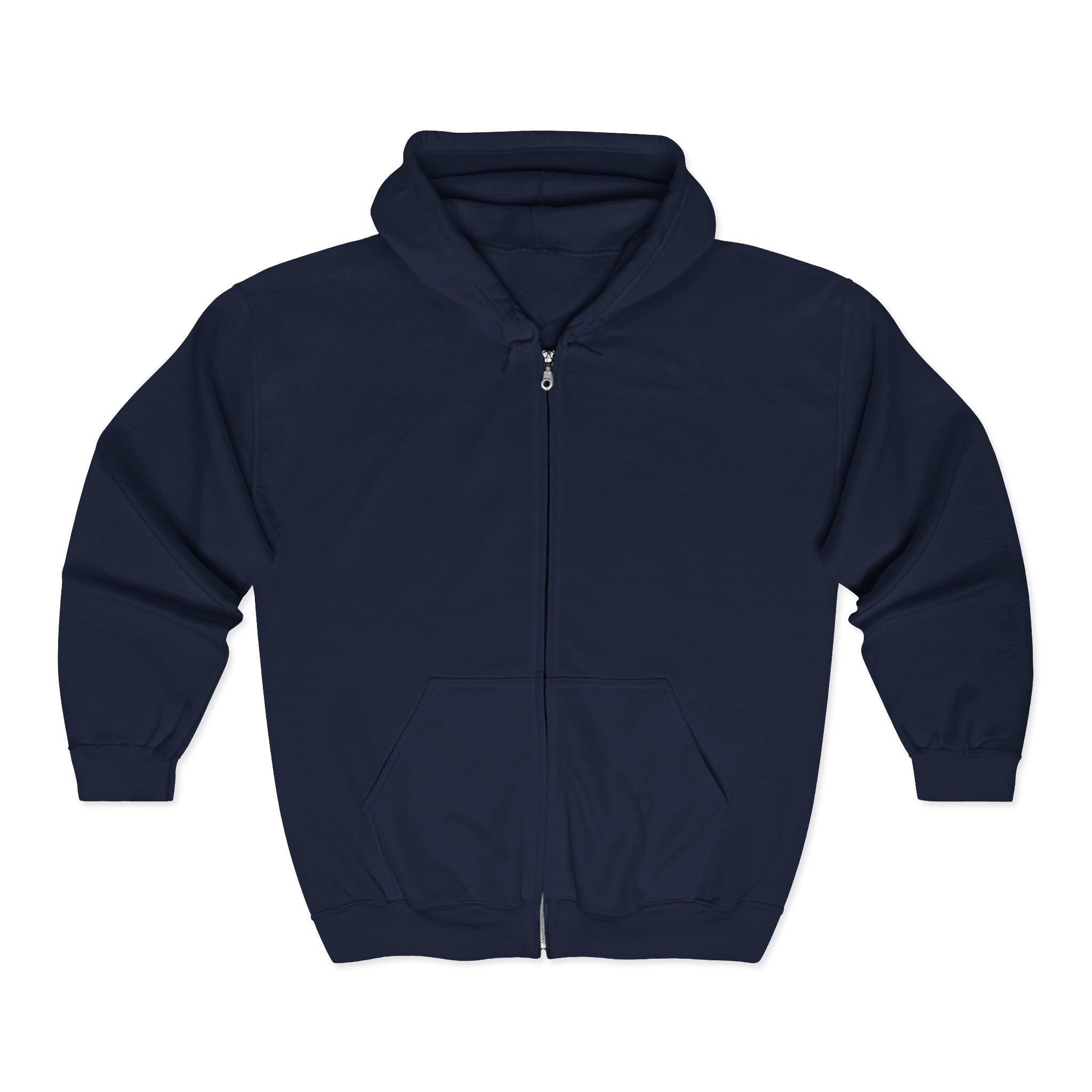 Design On Back Unisex Heavy Blend™ Full Zip Hooded Sweatshirt