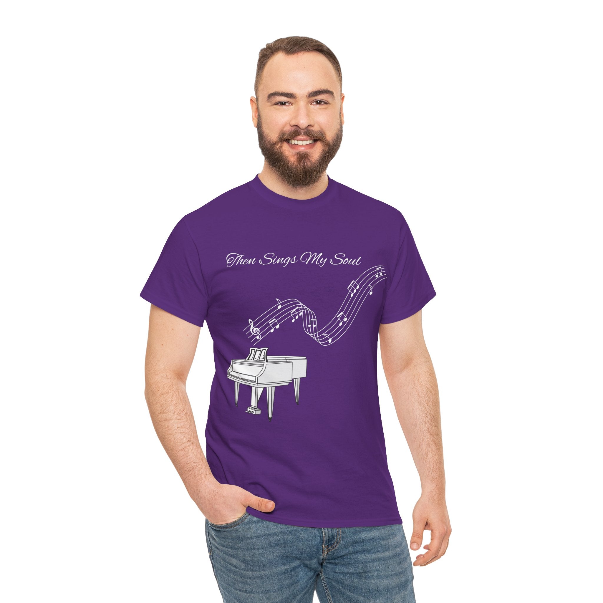 Melodic Soul Unisex Tee | Music Lover's Gift, Creative Expression, Casual Wear, Piano Art, Gift for Musicians