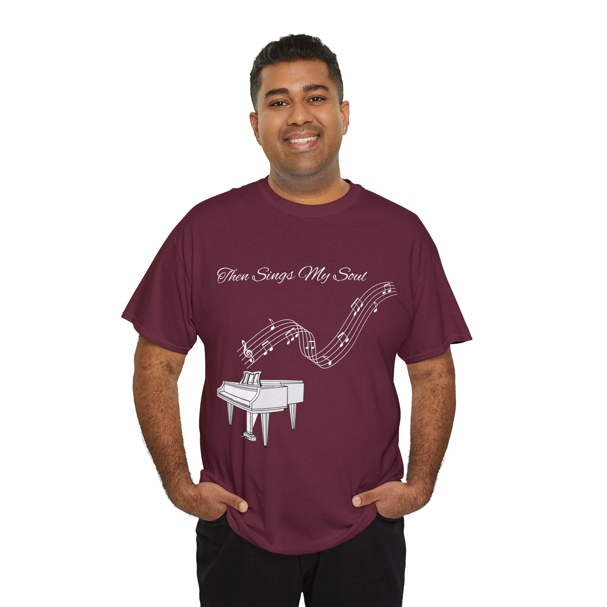 Melodic Soul Unisex Tee | Music Lover's Gift, Creative Expression, Casual Wear, Piano Art, Gift for Musicians