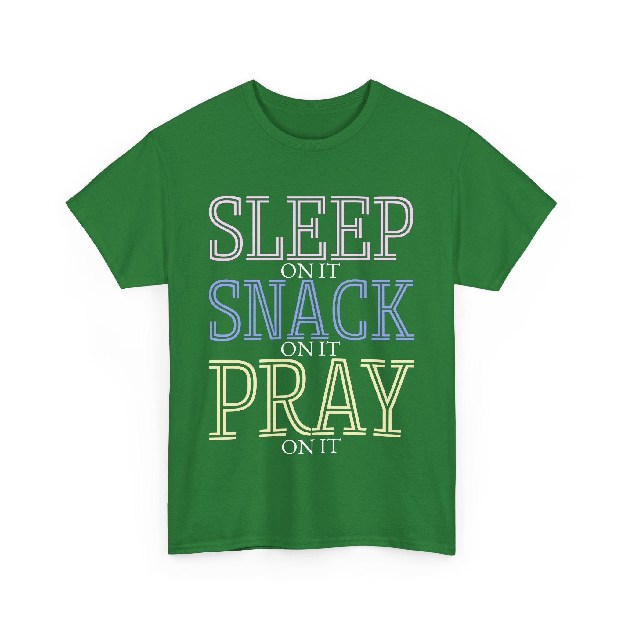 Sleep, Snack, Pray Unisex Tee - Casual Cotton Shirt for Comfort Lovers, Great for Relaxing, Gifts, Everyday Wear, Self-Care