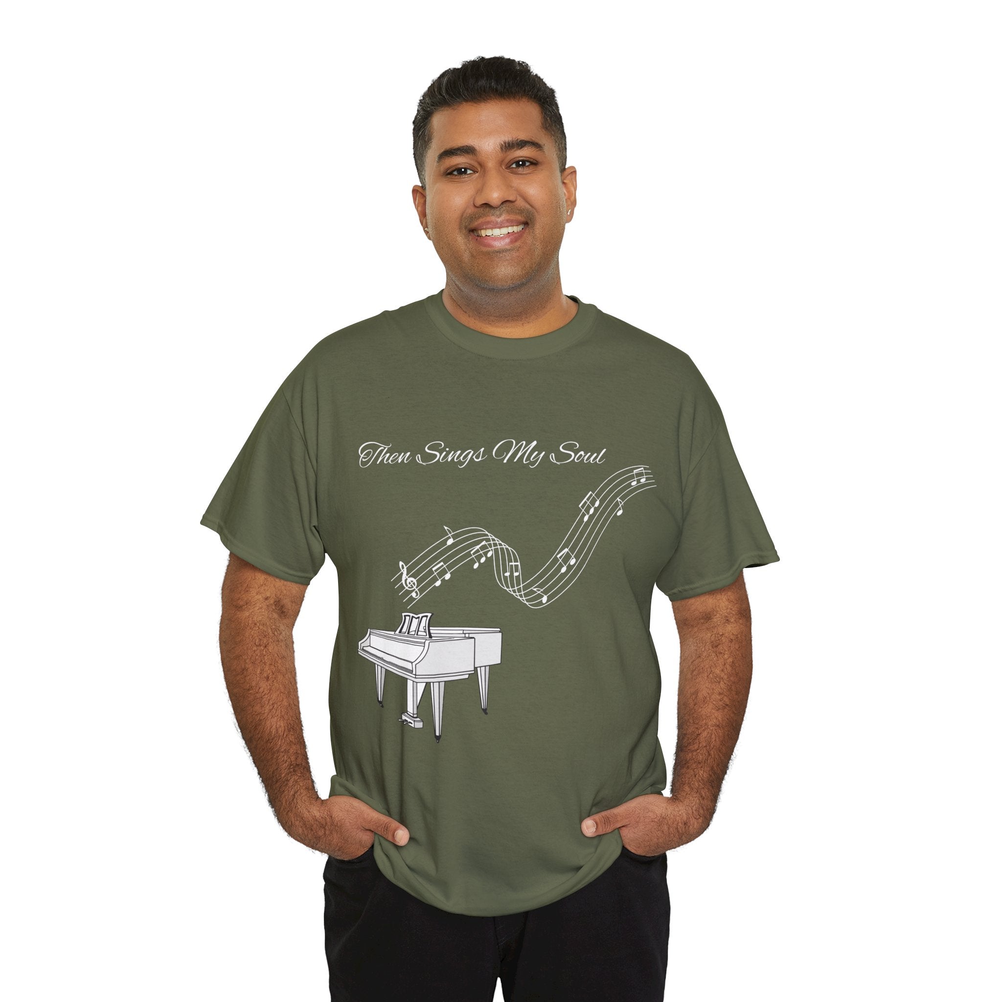 Melodic Soul Unisex Tee | Music Lover's Gift, Creative Expression, Casual Wear, Piano Art, Gift for Musicians