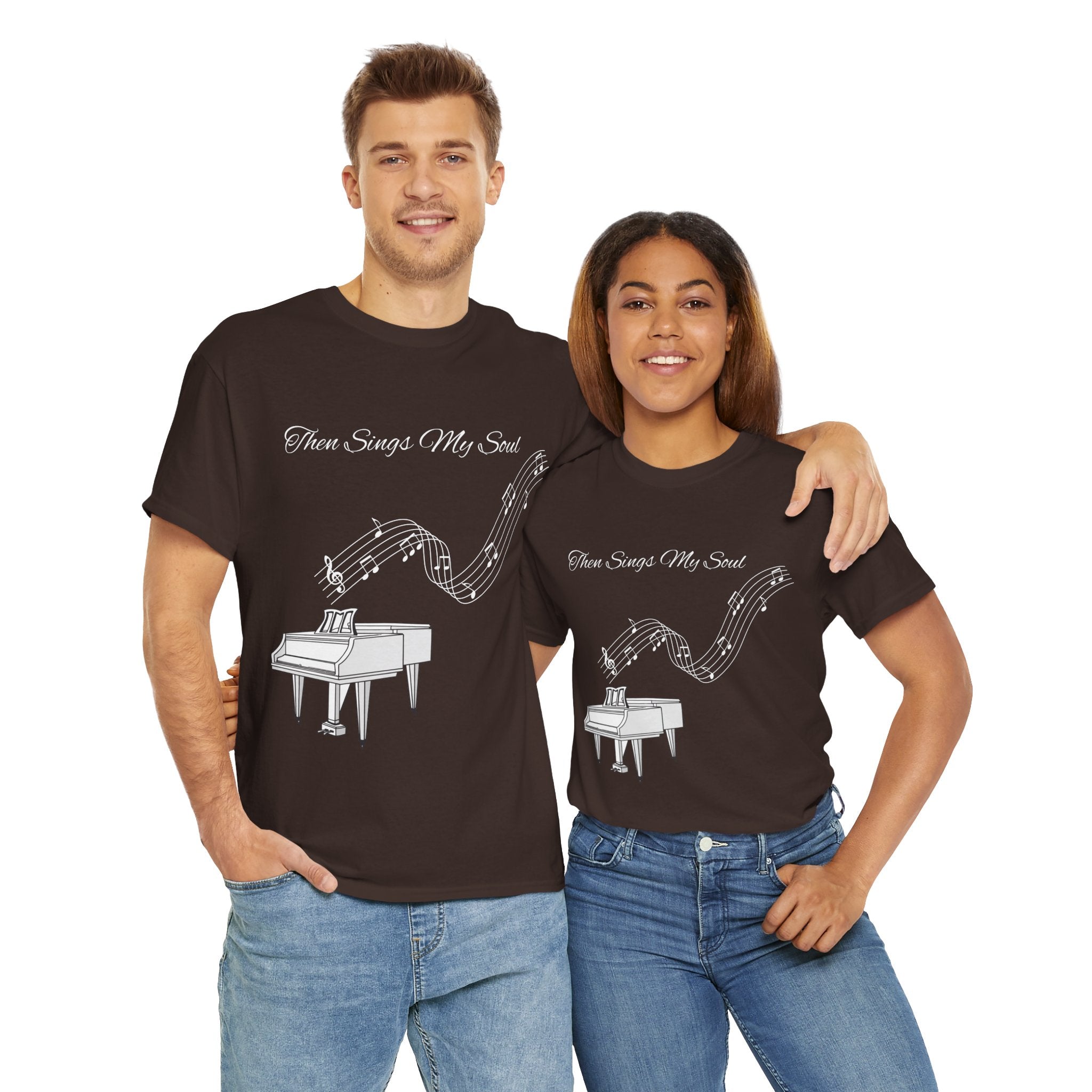 Melodic Soul Unisex Tee | Music Lover's Gift, Creative Expression, Casual Wear, Piano Art, Gift for Musicians