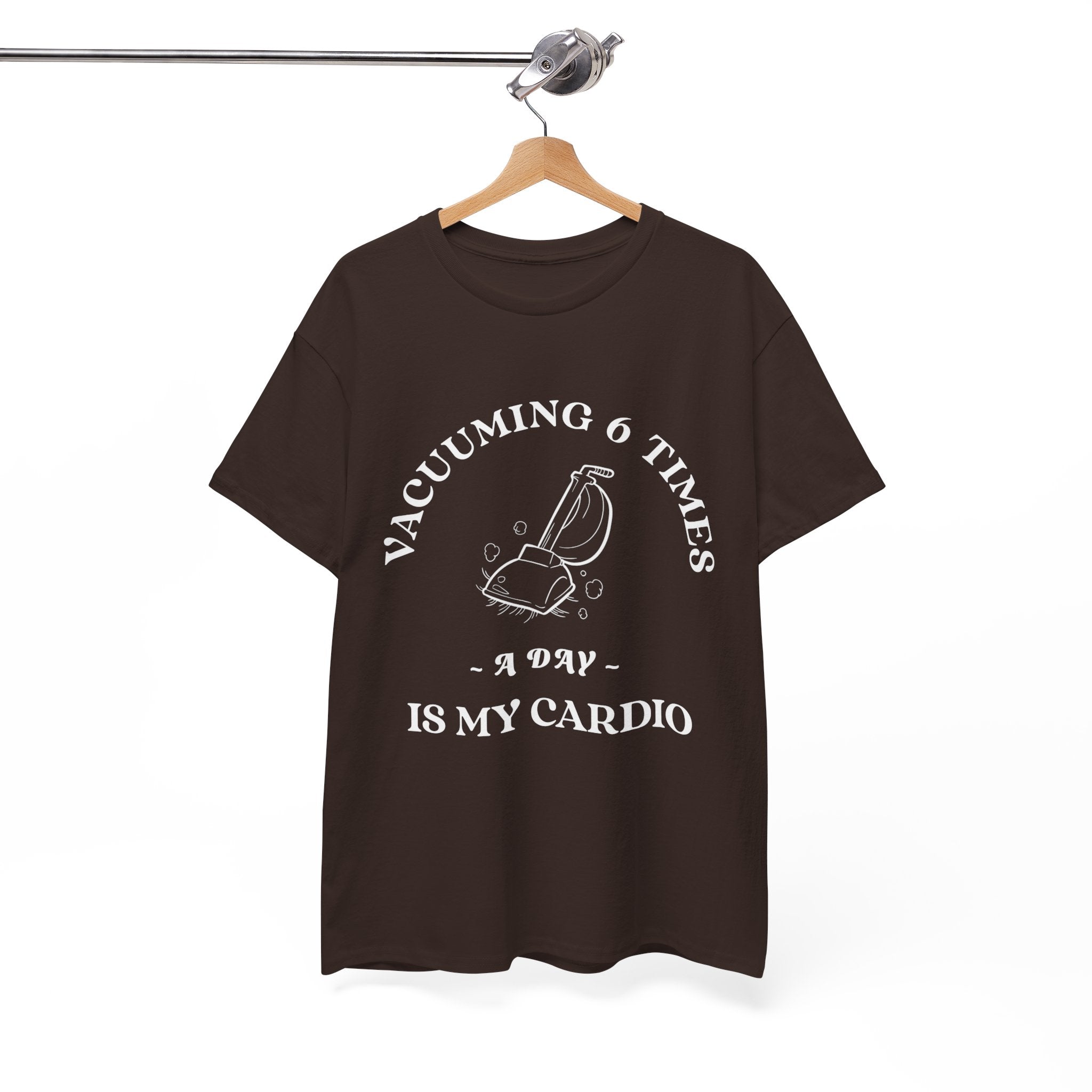 Vacuuming is My Cardio Unisex T-Shirt - Funny Cleaning Motivation Tee, Gift for Housekeepers, Homeowners, Birthday, Everyday Wear