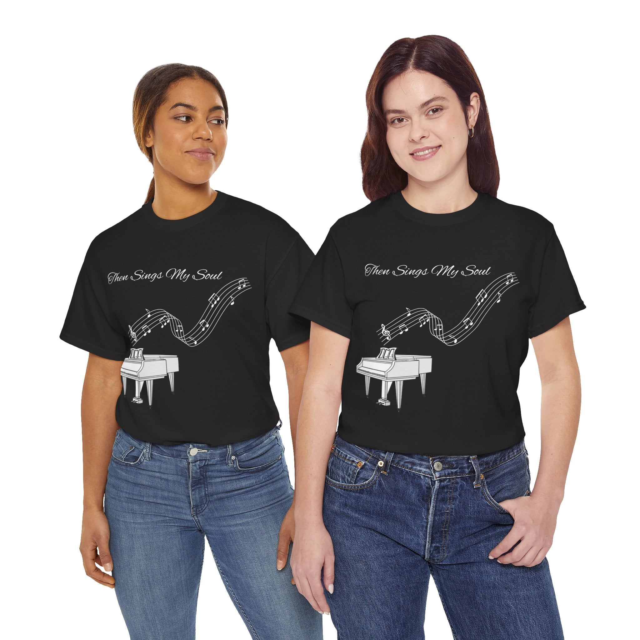 Melodic Soul Unisex Tee | Music Lover's Gift, Creative Expression, Casual Wear, Piano Art, Gift for Musicians