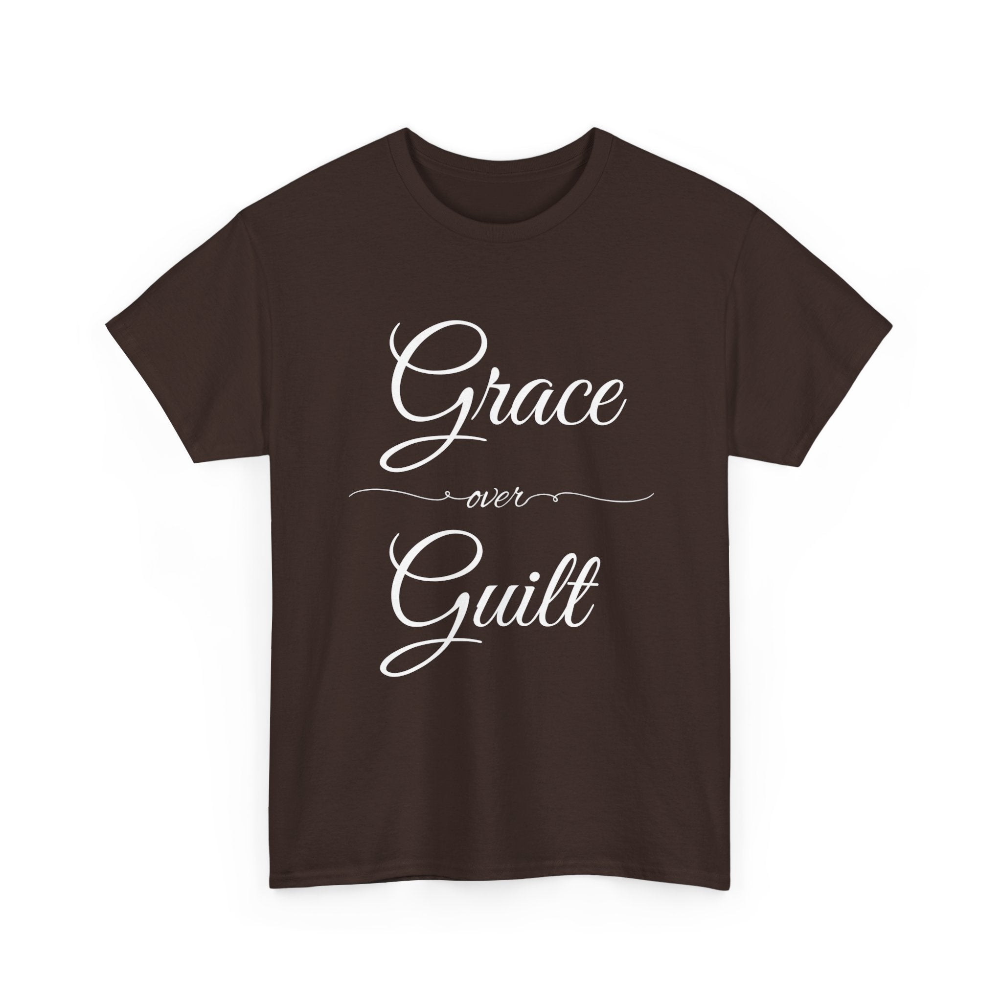 Grace Over Guilt Unisex Heavy Cotton Tee, Inspirational T-Shirt, Motivational Apparel, Thoughtful Gift, Casual Wear