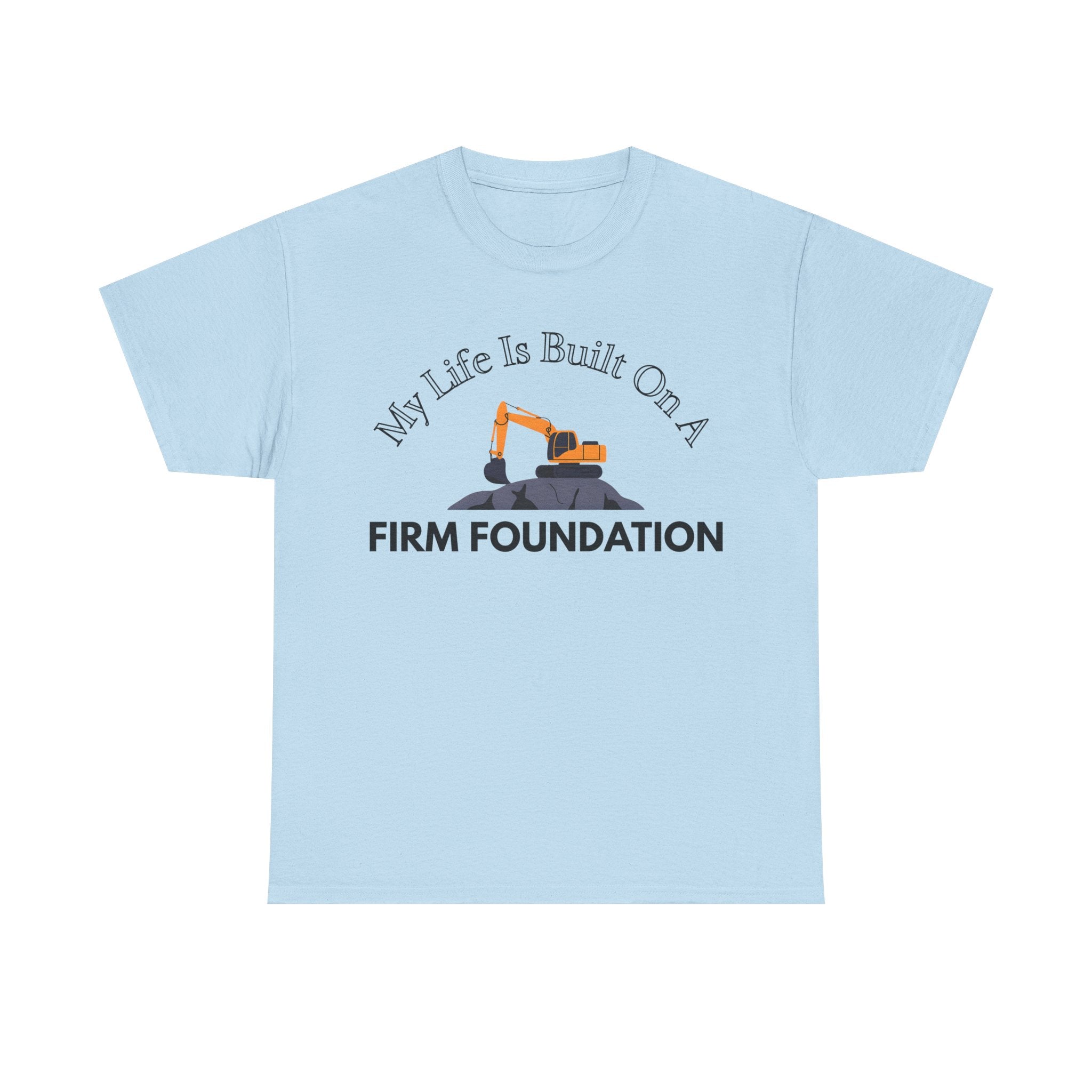 Building the Future Tee, Construction Shirt, Motivational Graphic Tee, Gift for Builders, Inspiration Apparel, Firm Foundation Tee