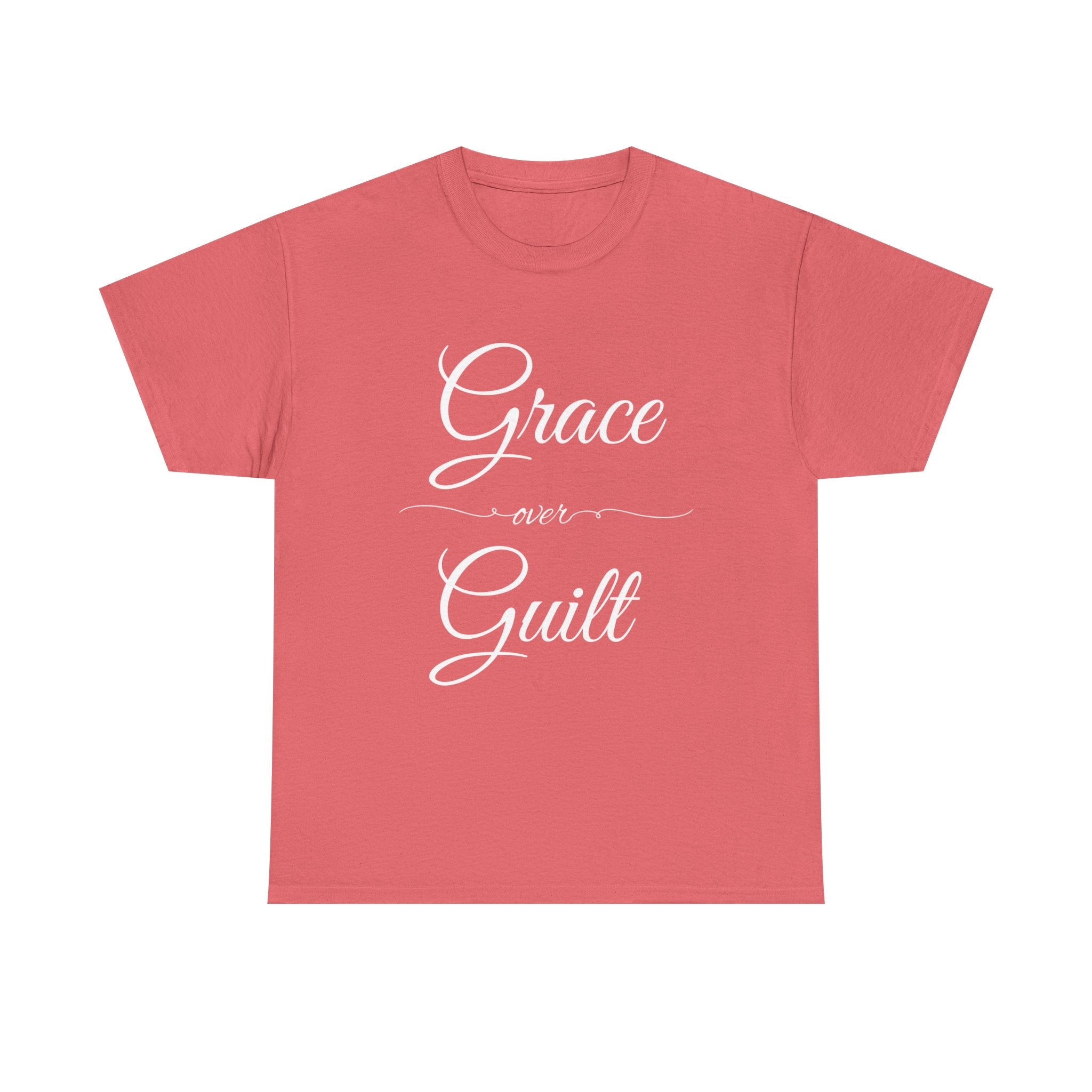 Grace Over Guilt Unisex Heavy Cotton Tee, Inspirational T-Shirt, Motivational Apparel, Thoughtful Gift, Casual Wear
