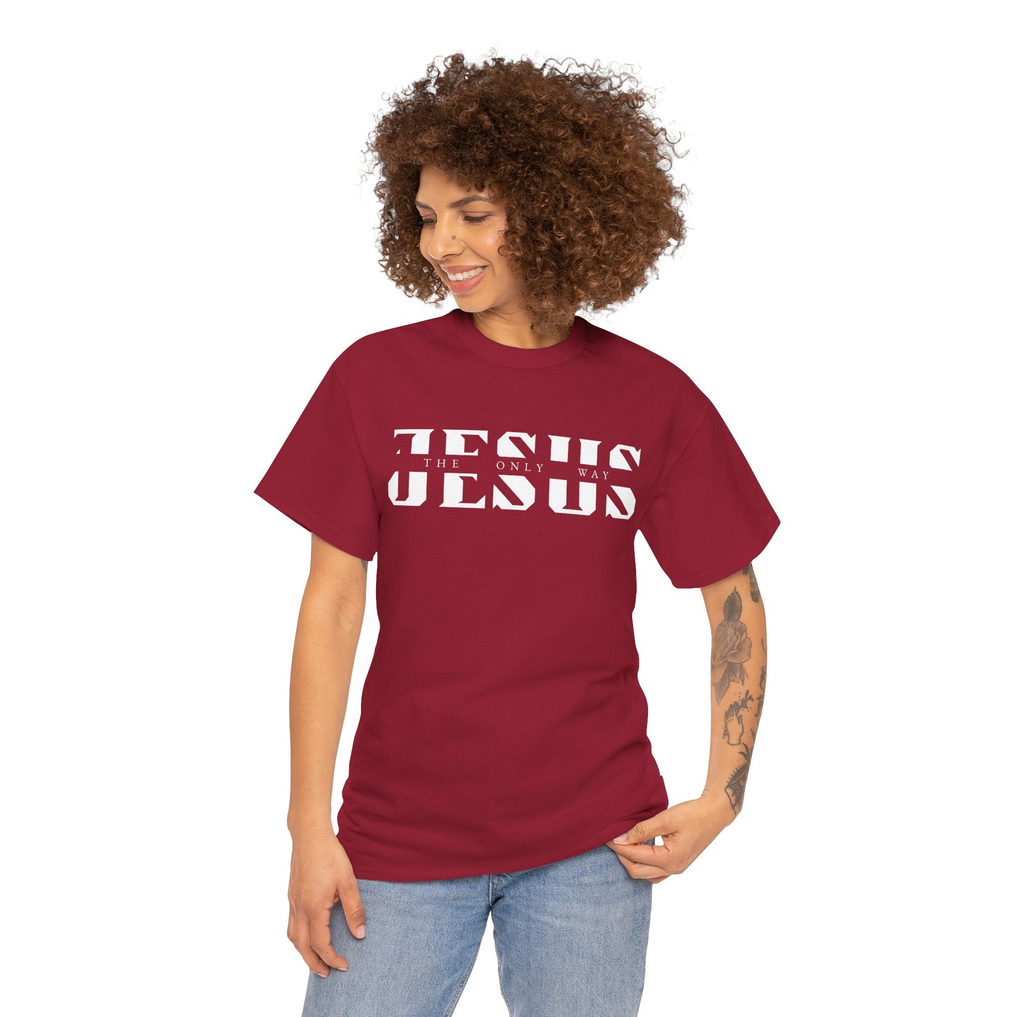 Faith-Inspired Unisex Tee - 'Jesus: The Only Way'
