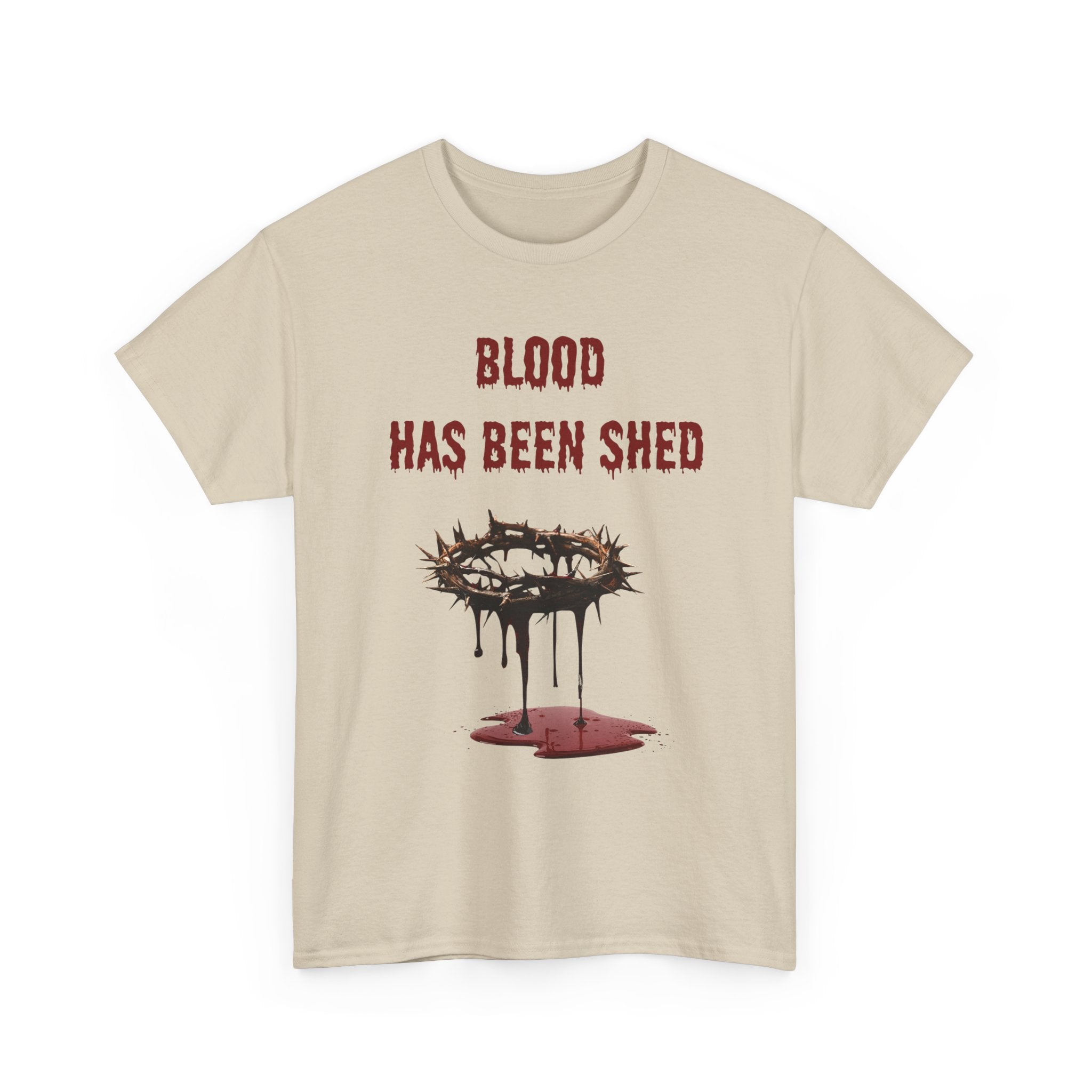 Faith-Inspired Halloween Graphic Tee, Unisex Heavy Cotton T-Shirt, Spiritual Apparel, Religious Gift, Church Event Wear, Unique Faith T-Shirt