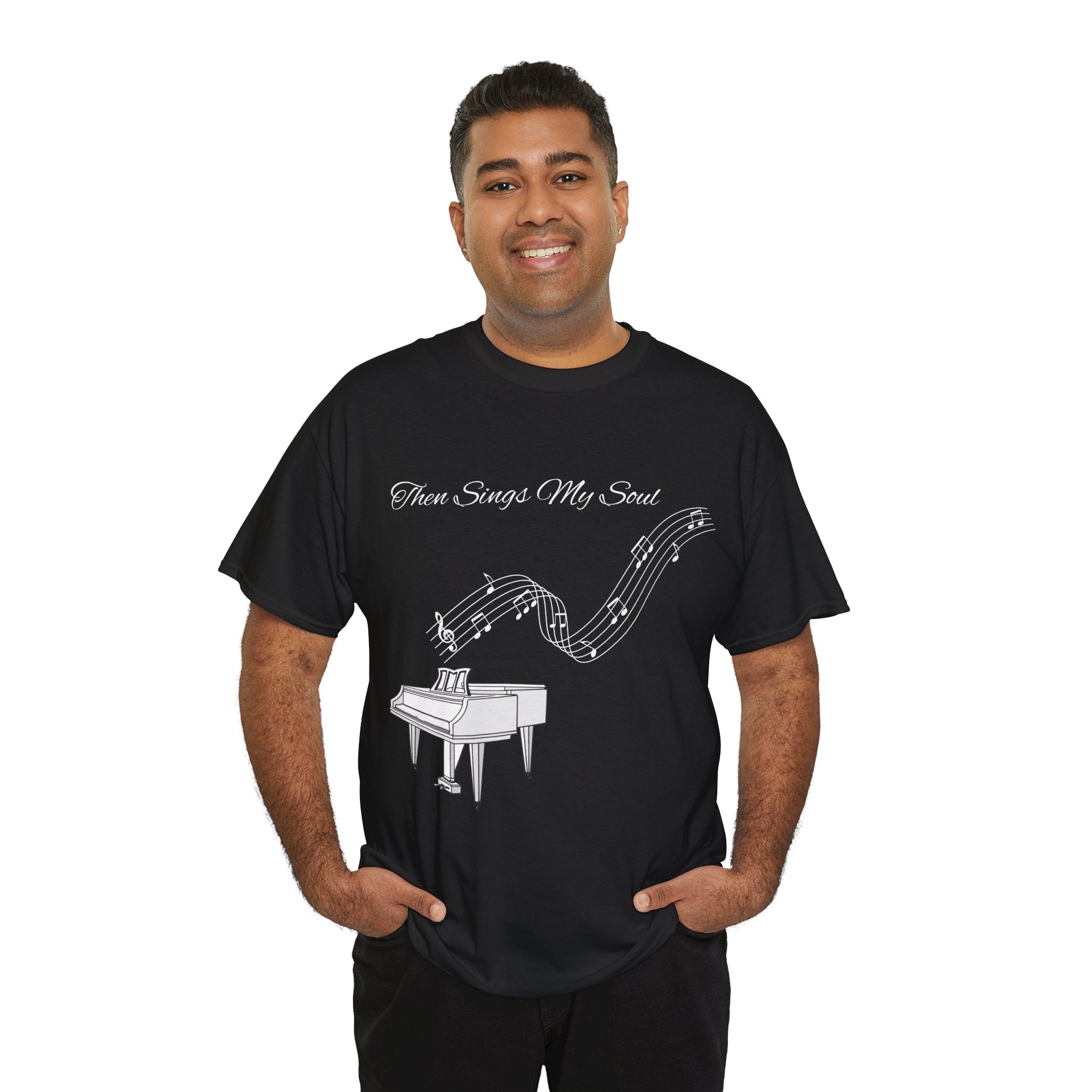 Melodic Soul Unisex Tee | Music Lover's Gift, Creative Expression, Casual Wear, Piano Art, Gift for Musicians