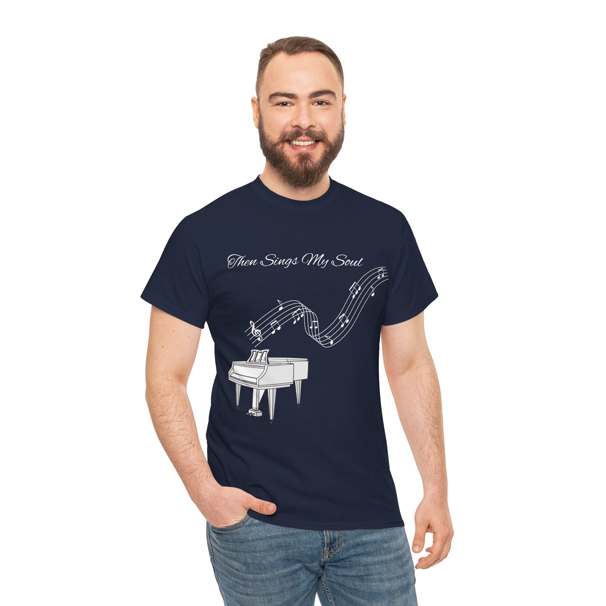 Melodic Soul Unisex Tee | Music Lover's Gift, Creative Expression, Casual Wear, Piano Art, Gift for Musicians