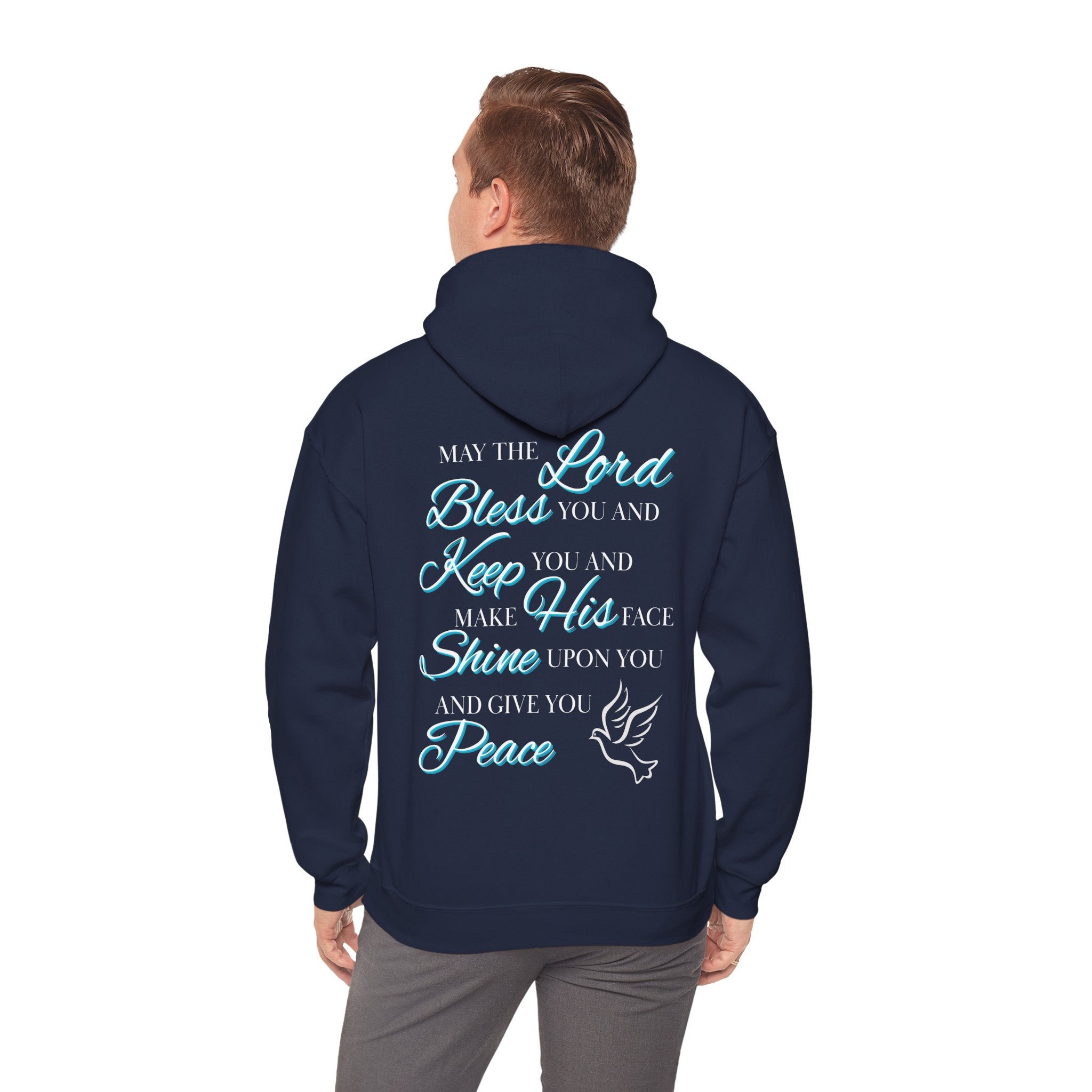 May The Lord Bless You And Keep You - Design on Back Hoodie