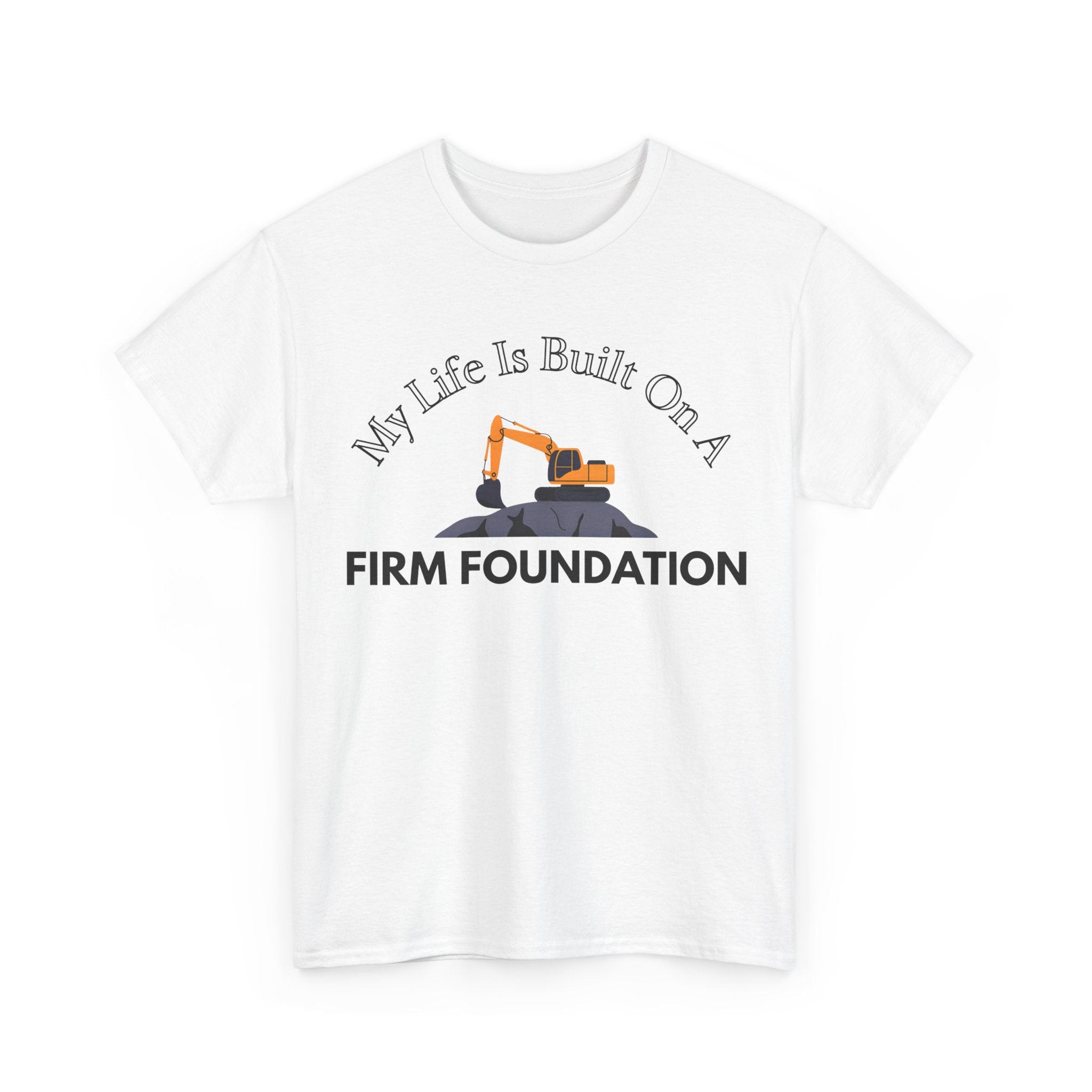 Building the Future Tee, Construction Shirt, Motivational Graphic Tee, Gift for Builders, Inspiration Apparel, Firm Foundation Tee