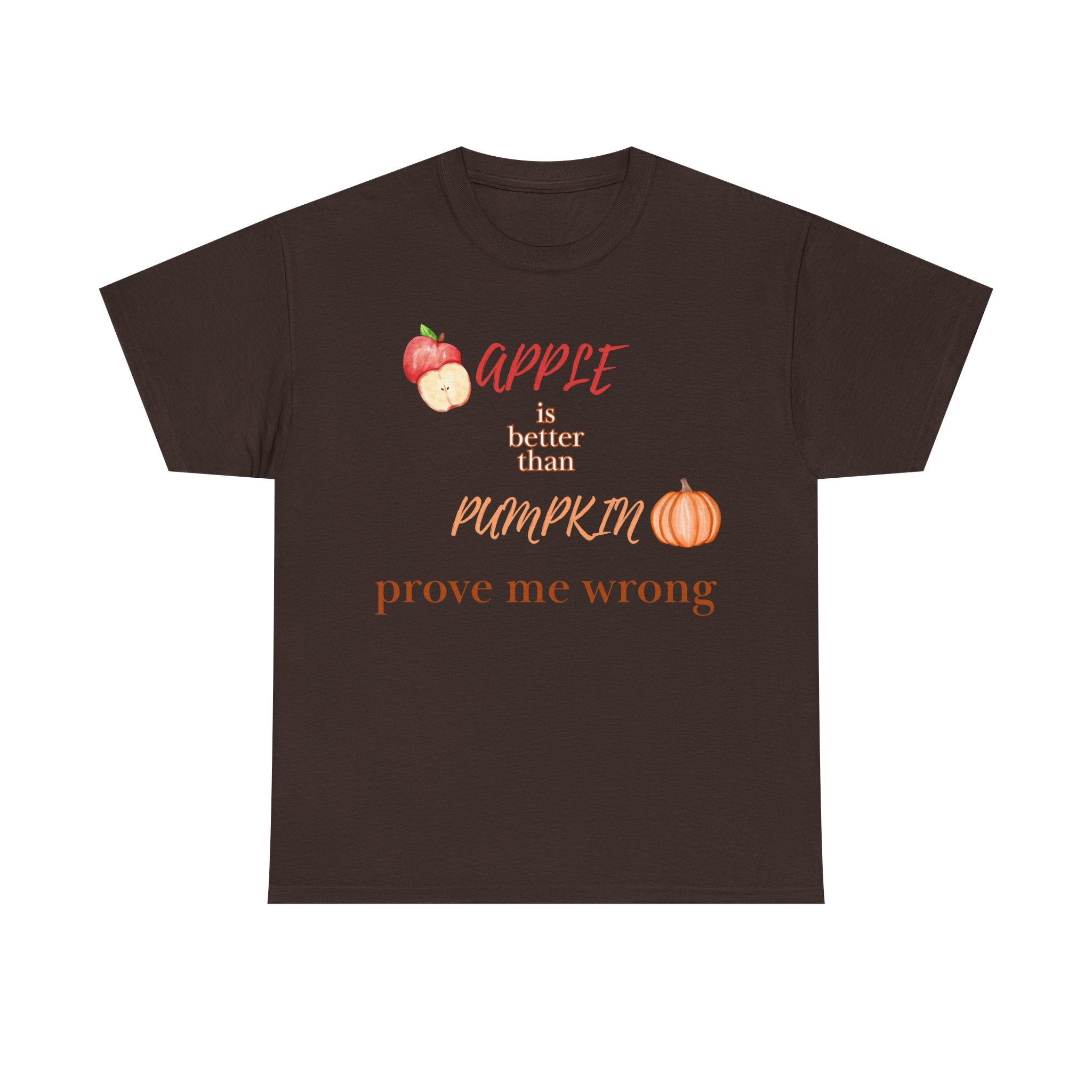Apple Better Than Pumpkin Tee, Funny Autumn T-Shirt, Casual Halloween Shirt, Fall Holiday Apparel, Gift for Friends