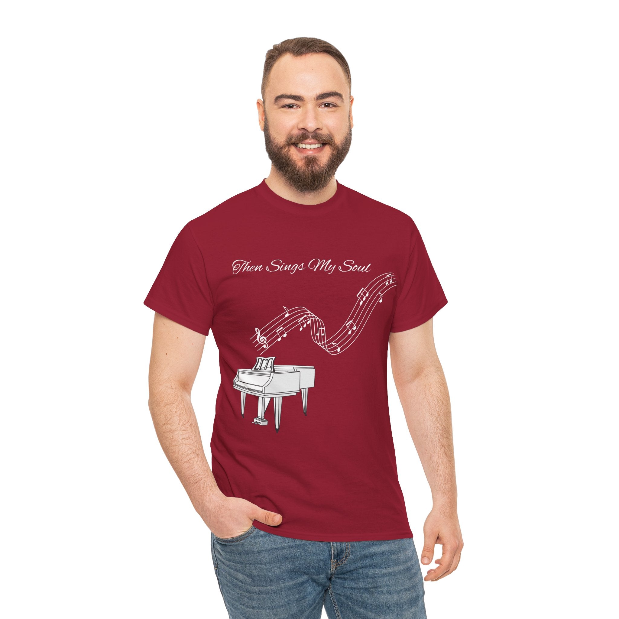 Melodic Soul Unisex Tee | Music Lover's Gift, Creative Expression, Casual Wear, Piano Art, Gift for Musicians