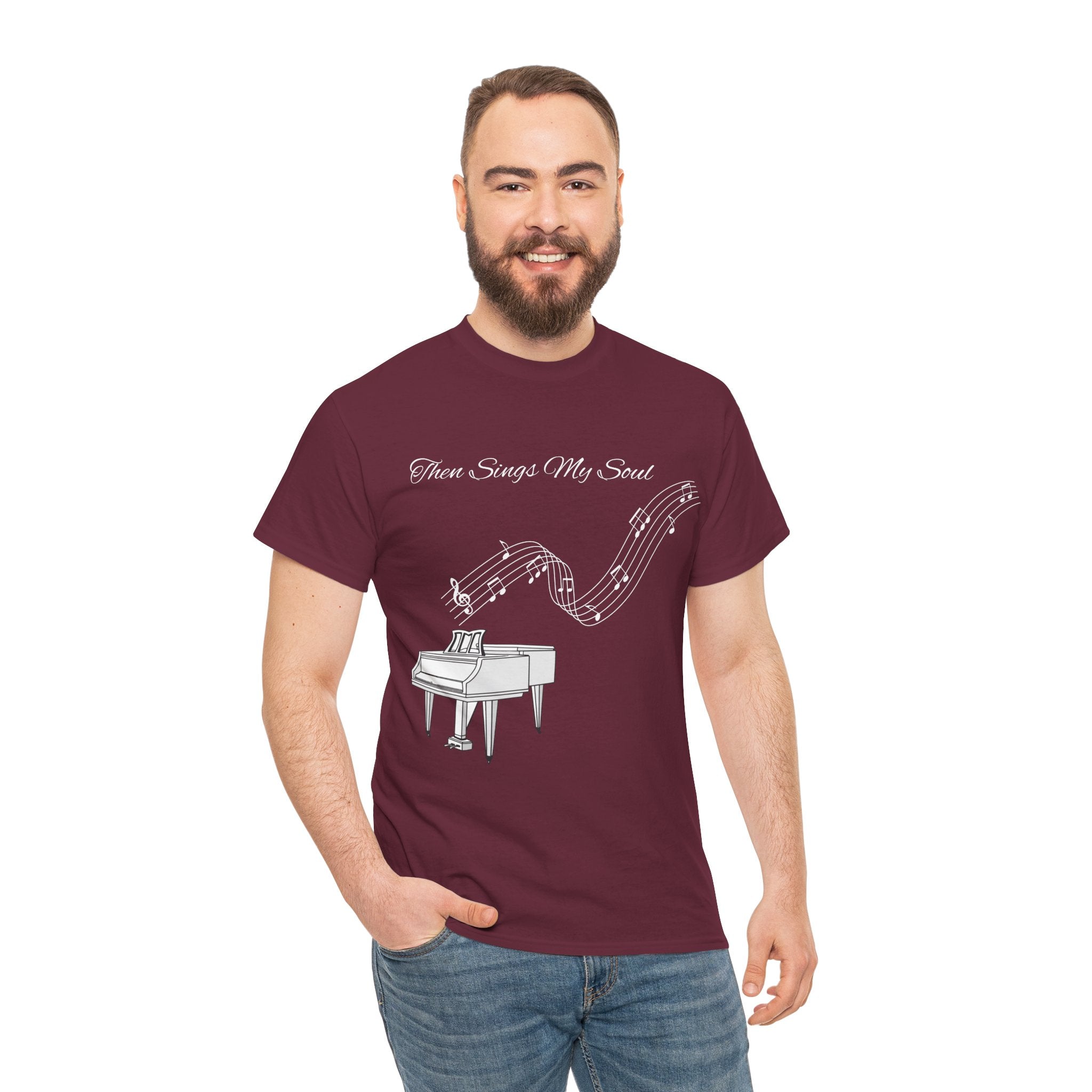 Melodic Soul Unisex Tee | Music Lover's Gift, Creative Expression, Casual Wear, Piano Art, Gift for Musicians