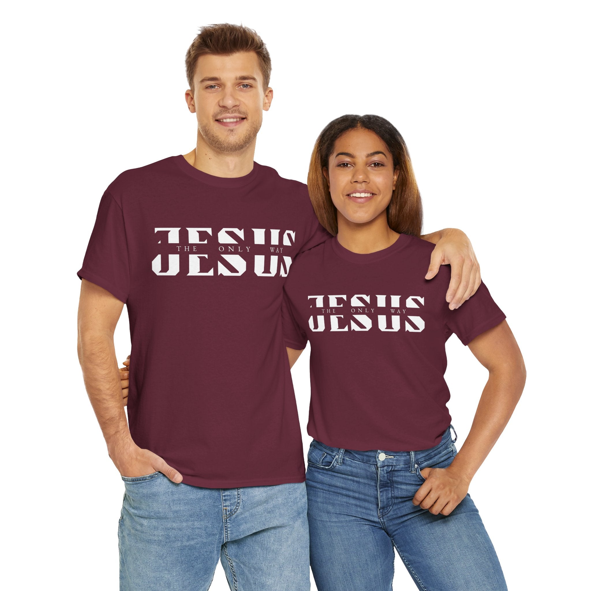 Faith-Inspired Unisex Tee - 'Jesus: The Only Way'