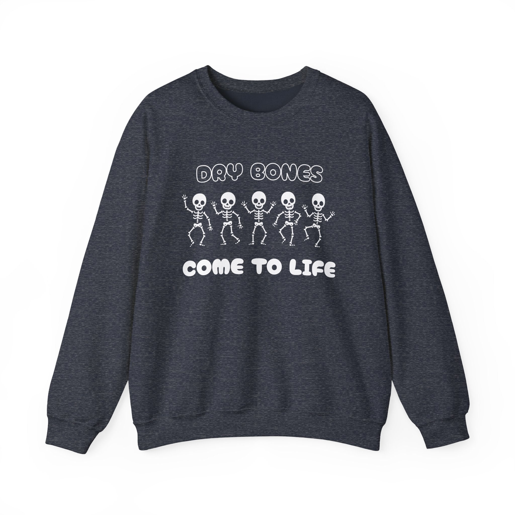 Dry Bones Come To Life Crewneck Sweatshirt - Perfect for Halloween, Cozy Nights, Unisex Gift, Seasonal Style, Fall Fashion, Spooky Season
