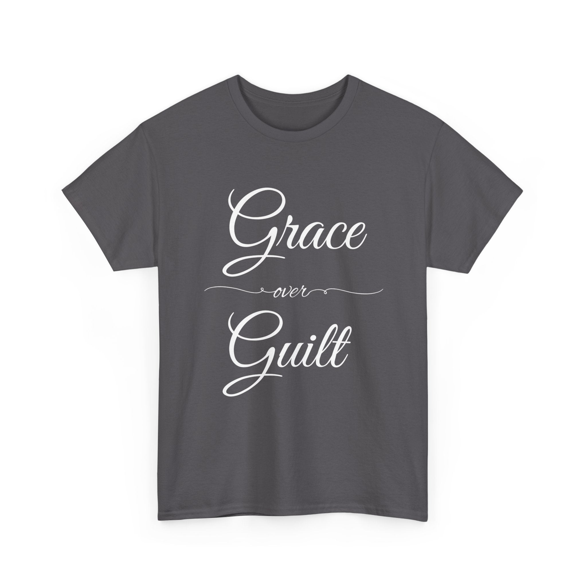 Grace Over Guilt Unisex Heavy Cotton Tee, Inspirational T-Shirt, Motivational Apparel, Thoughtful Gift, Casual Wear