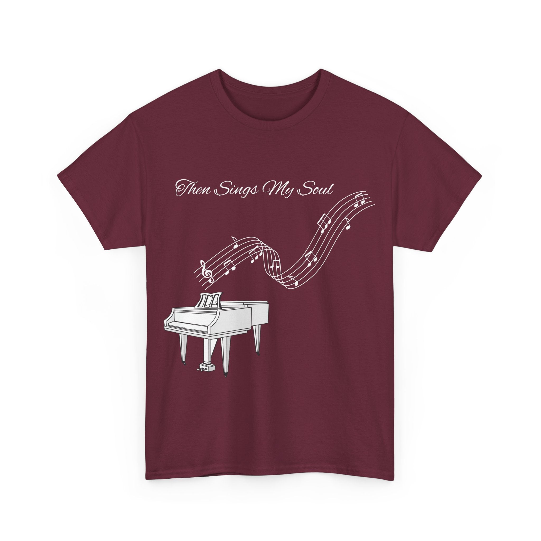 Melodic Soul Unisex Tee | Music Lover's Gift, Creative Expression, Casual Wear, Piano Art, Gift for Musicians