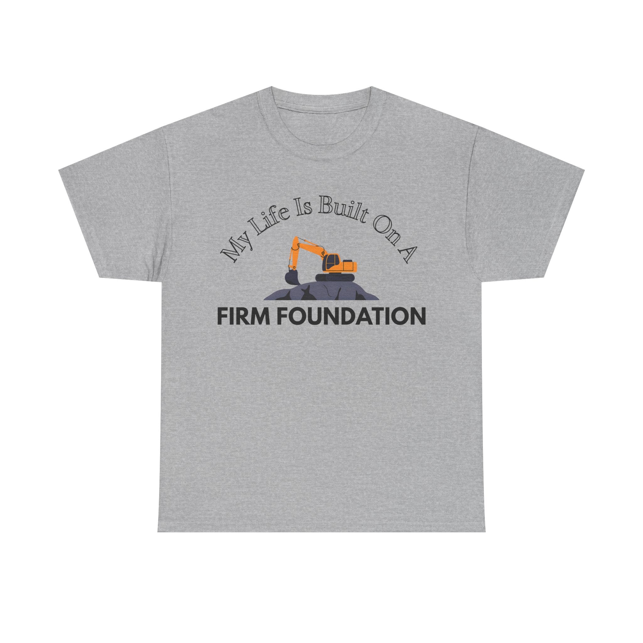 Building the Future Tee, Construction Shirt, Motivational Graphic Tee, Gift for Builders, Inspiration Apparel, Firm Foundation Tee