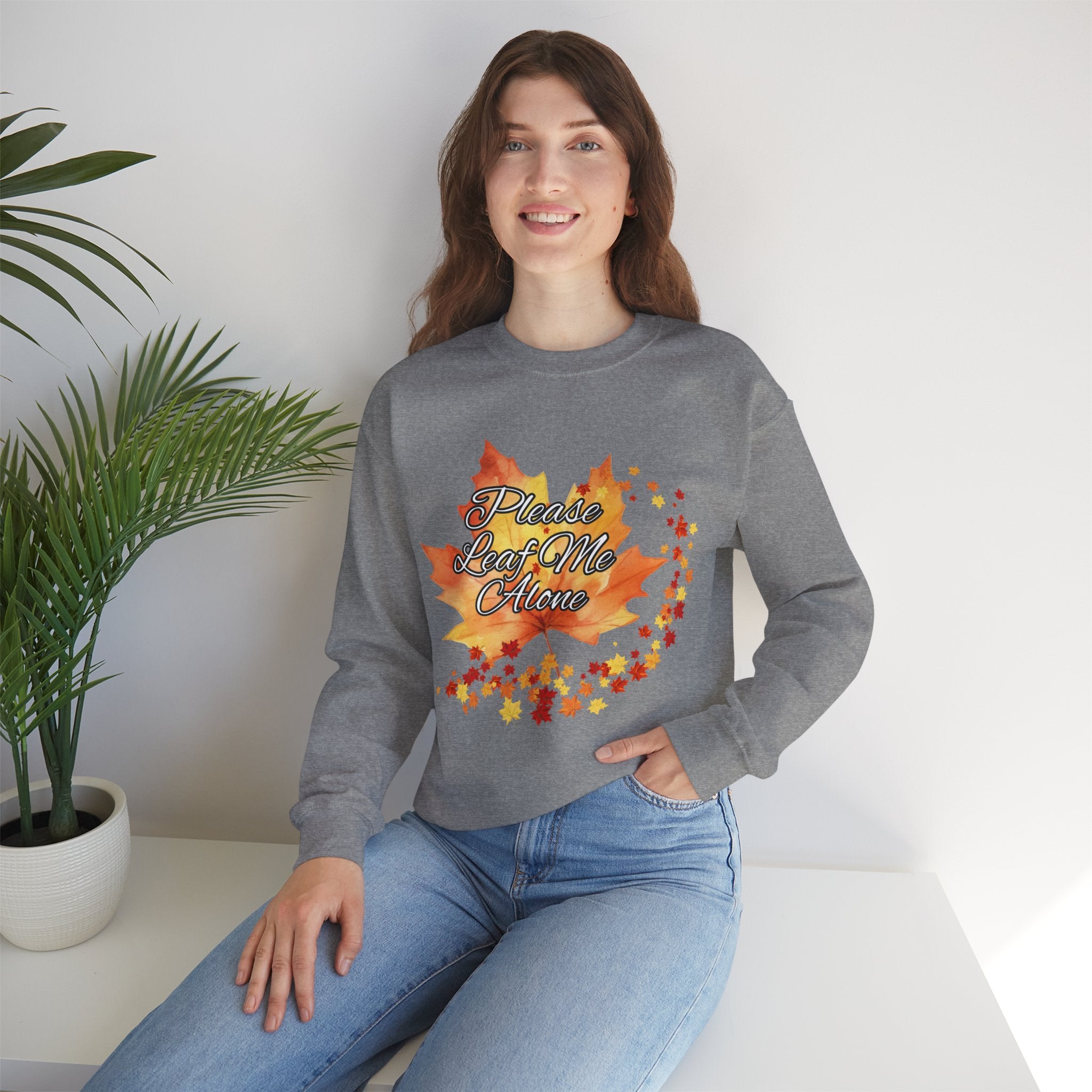 Fall Vibes Sweatshirt, Please Leave Me Alone Crewneck, Autumn Fashion, Cozy Fall Apparel, Gift for Introverts