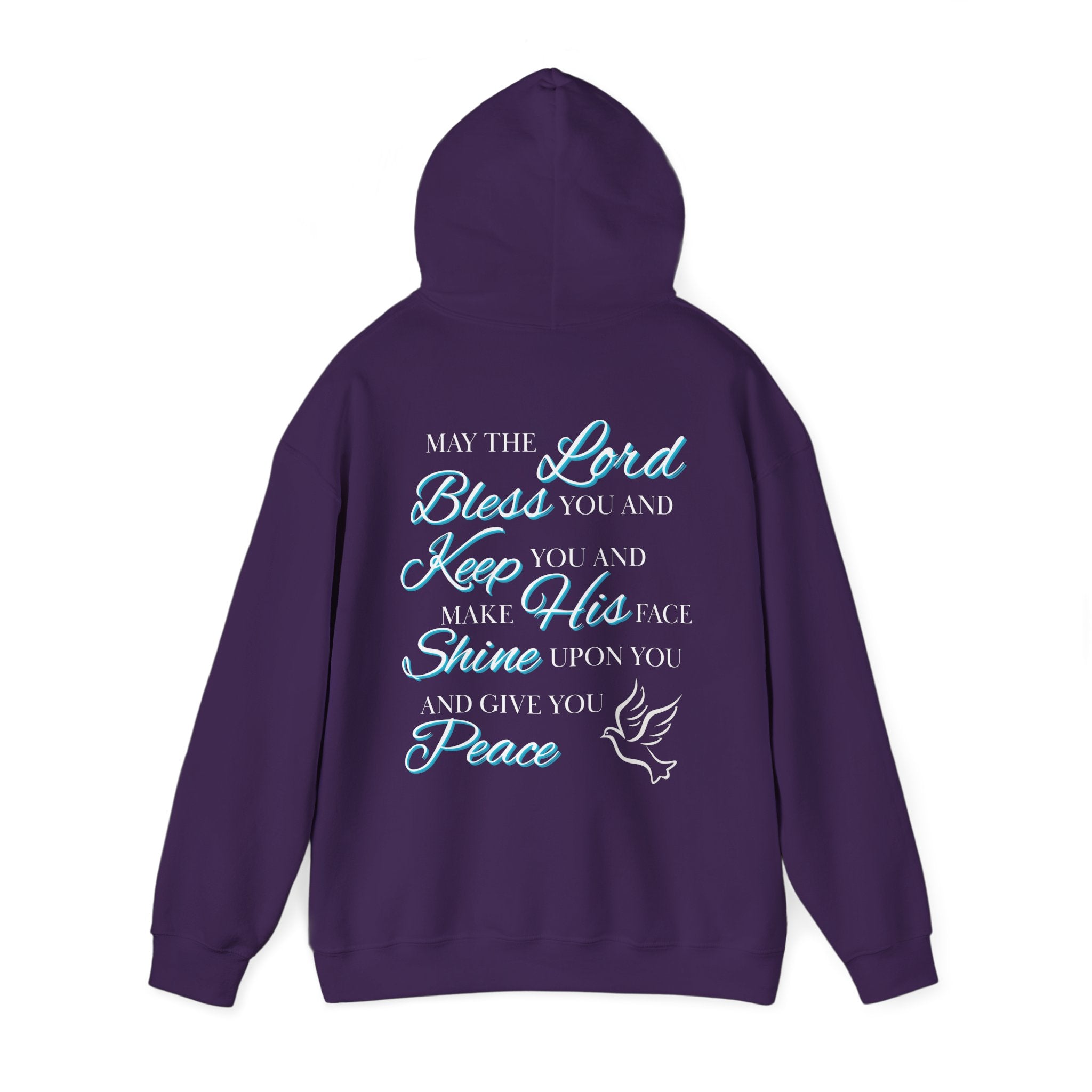 May The Lord Bless You And Keep You - Design on Back Hoodie