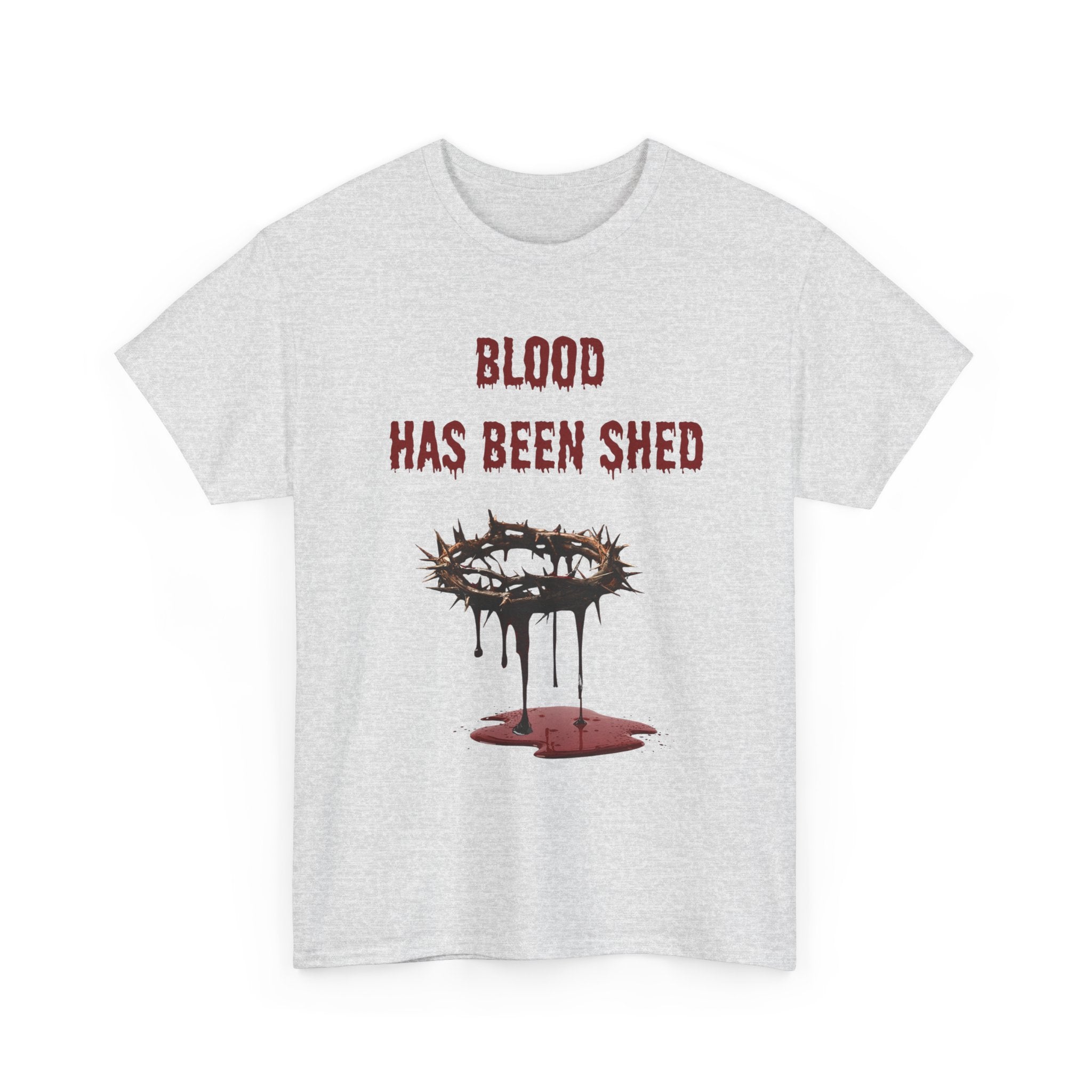 Faith-Inspired Halloween Graphic Tee, Unisex Heavy Cotton T-Shirt, Spiritual Apparel, Religious Gift, Church Event Wear, Unique Faith T-Shirt