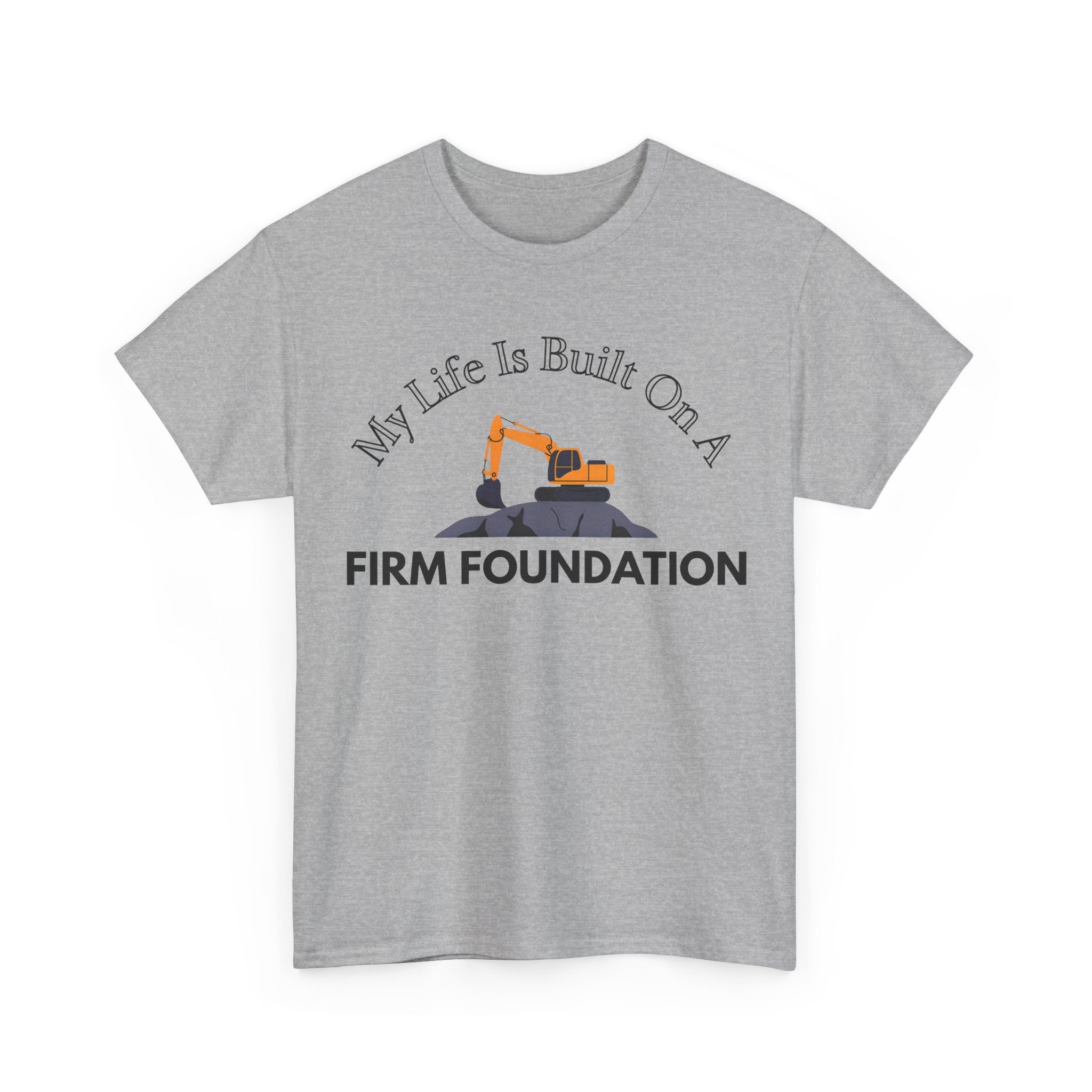 Building the Future Tee, Construction Shirt, Motivational Graphic Tee, Gift for Builders, Inspiration Apparel, Firm Foundation Tee