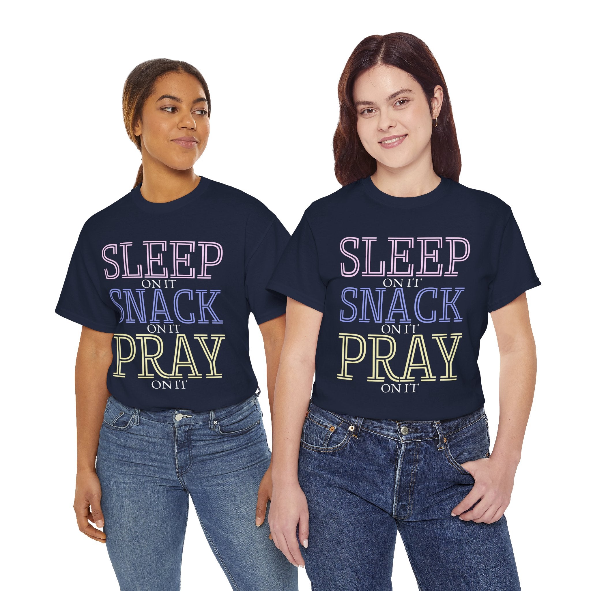 Sleep, Snack, Pray Unisex Tee - Casual Cotton Shirt for Comfort Lovers, Great for Relaxing, Gifts, Everyday Wear, Self-Care