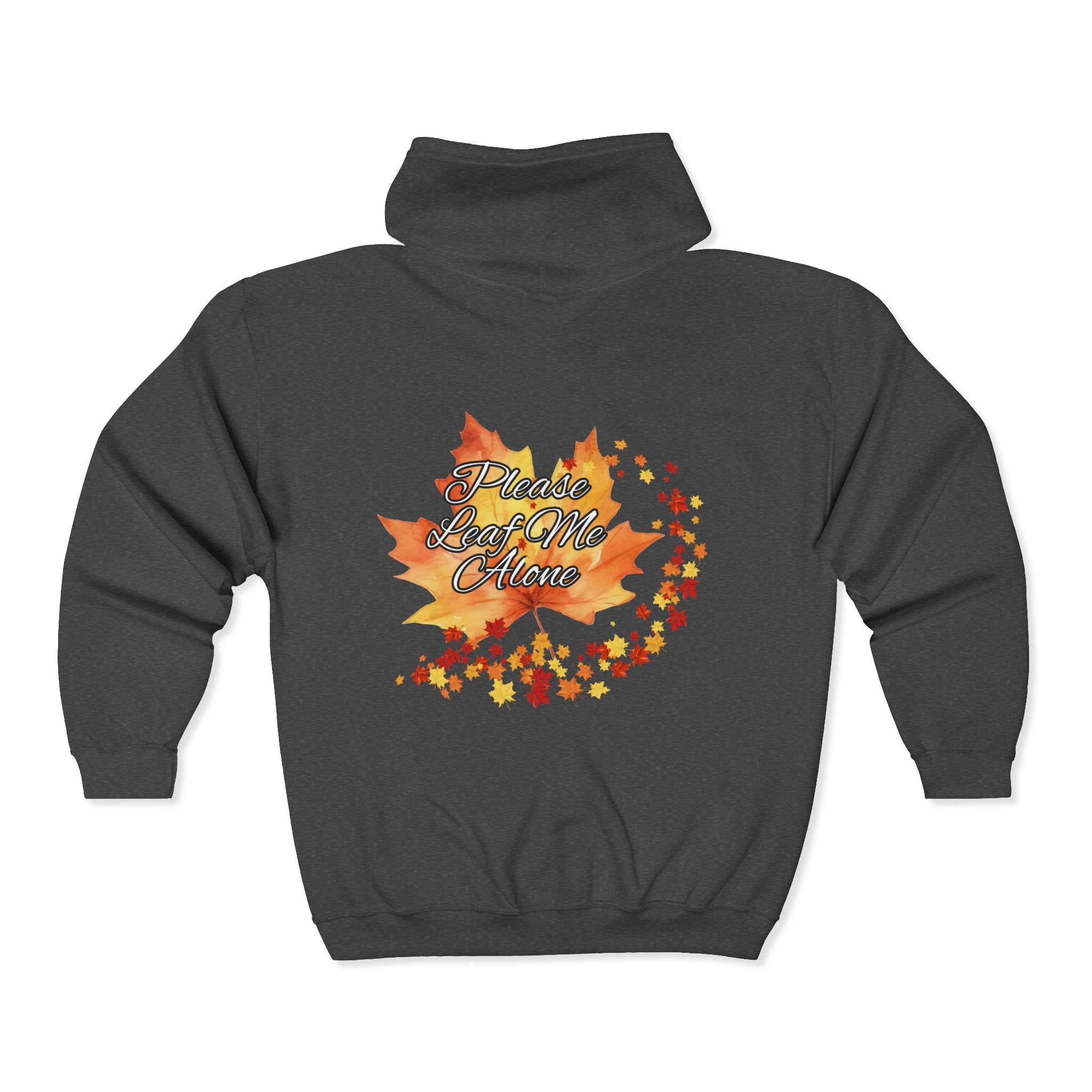 Design On Back Unisex Heavy Blend™ Full Zip Hooded Sweatshirt