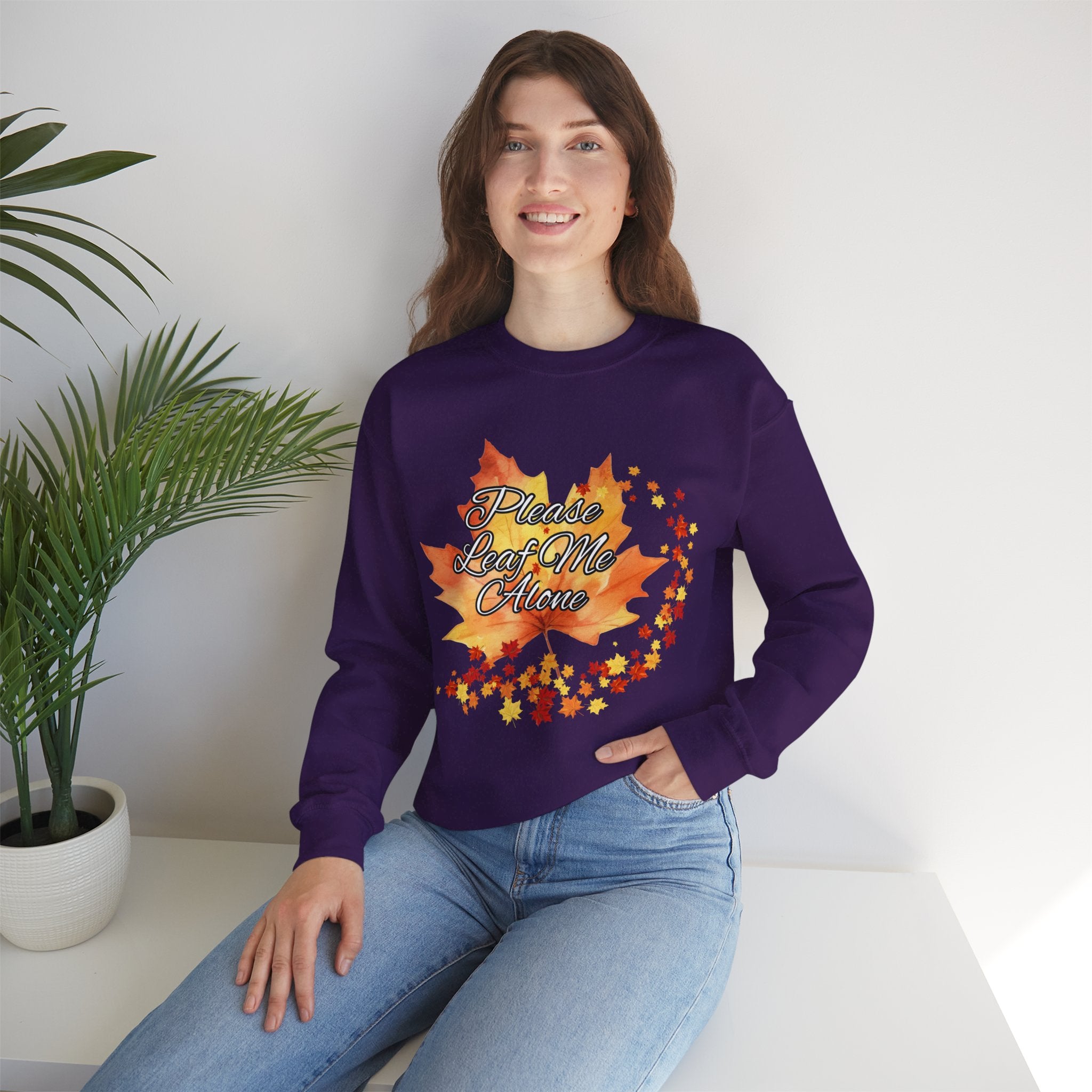 Fall Vibes Sweatshirt, Please Leave Me Alone Crewneck, Autumn Fashion, Cozy Fall Apparel, Gift for Introverts