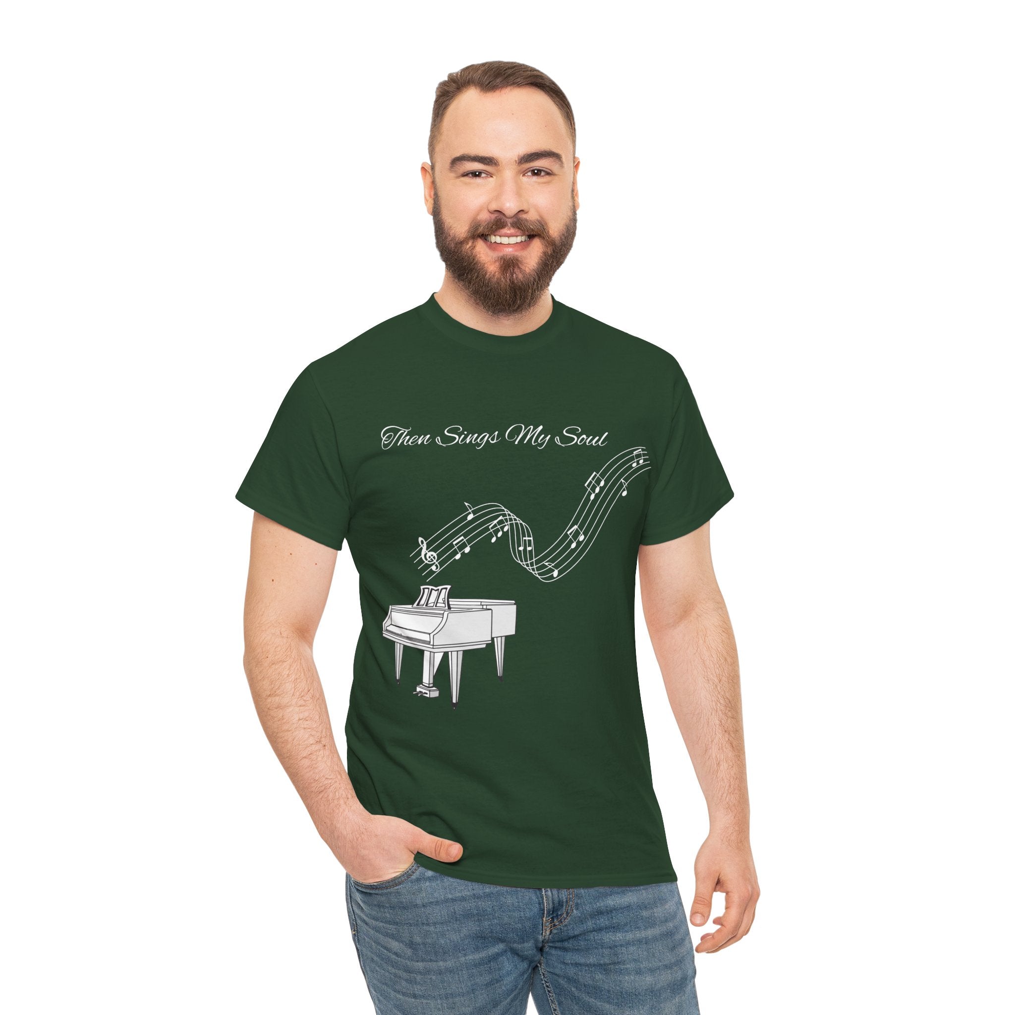 Melodic Soul Unisex Tee | Music Lover's Gift, Creative Expression, Casual Wear, Piano Art, Gift for Musicians