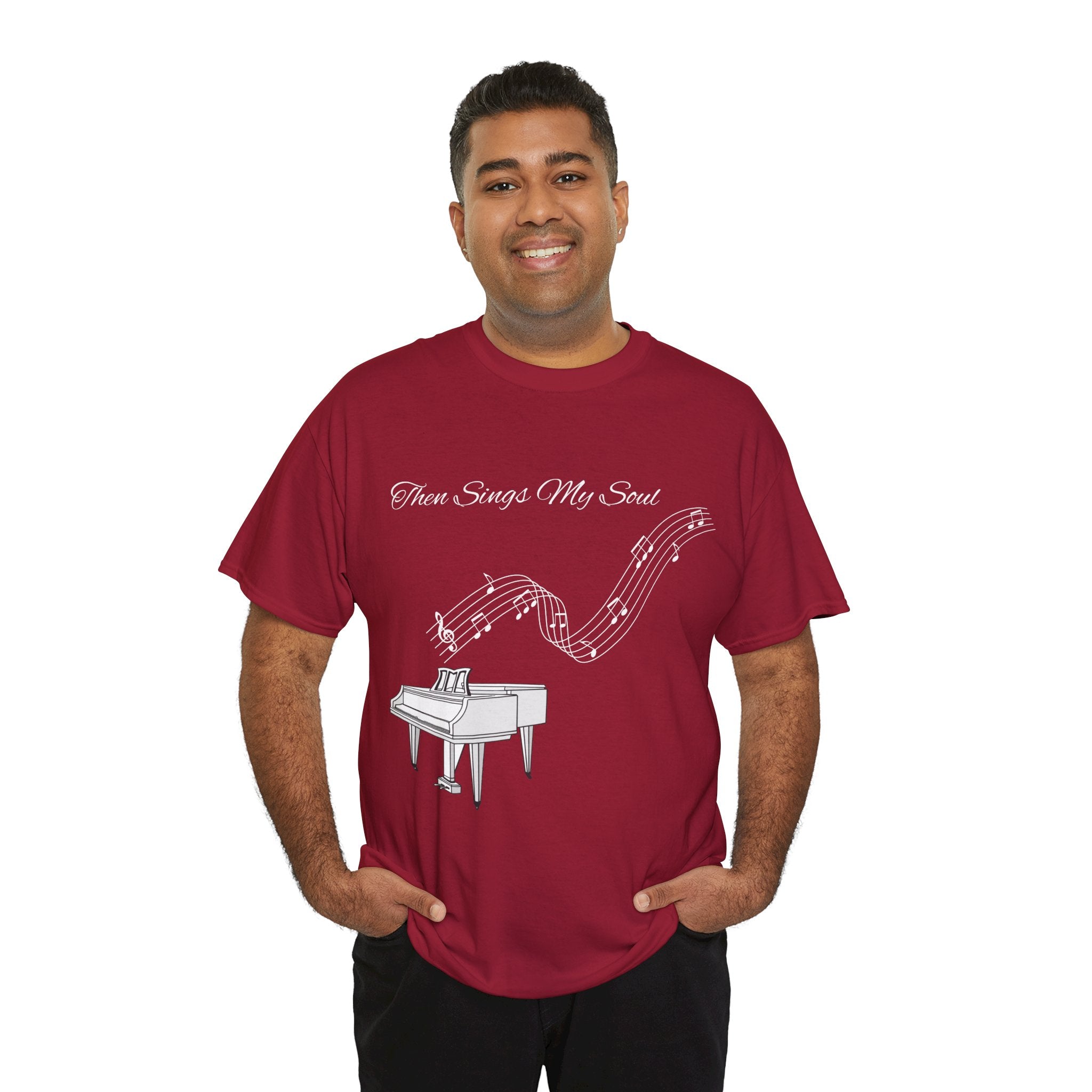 Melodic Soul Unisex Tee | Music Lover's Gift, Creative Expression, Casual Wear, Piano Art, Gift for Musicians