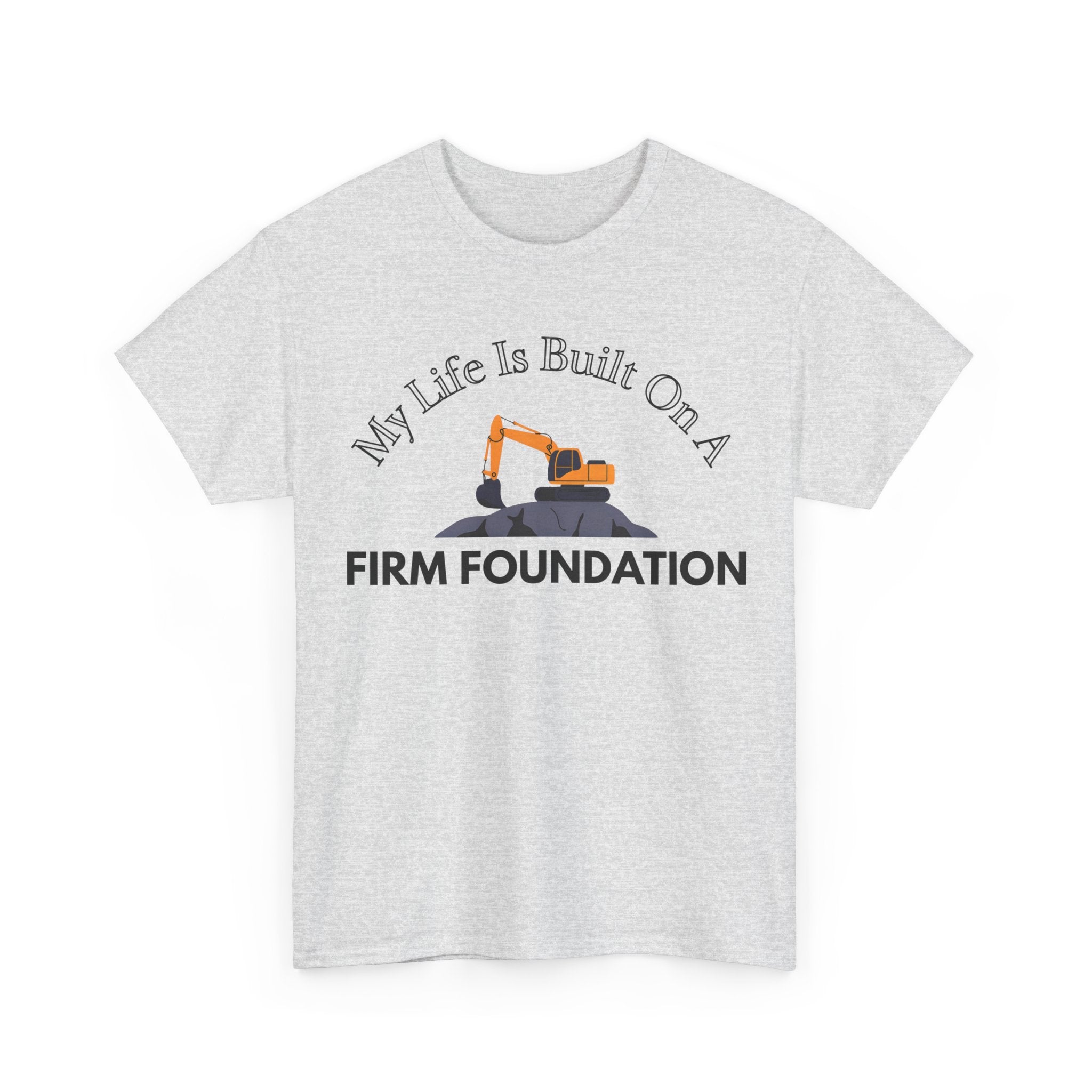 Building the Future Tee, Construction Shirt, Motivational Graphic Tee, Gift for Builders, Inspiration Apparel, Firm Foundation Tee
