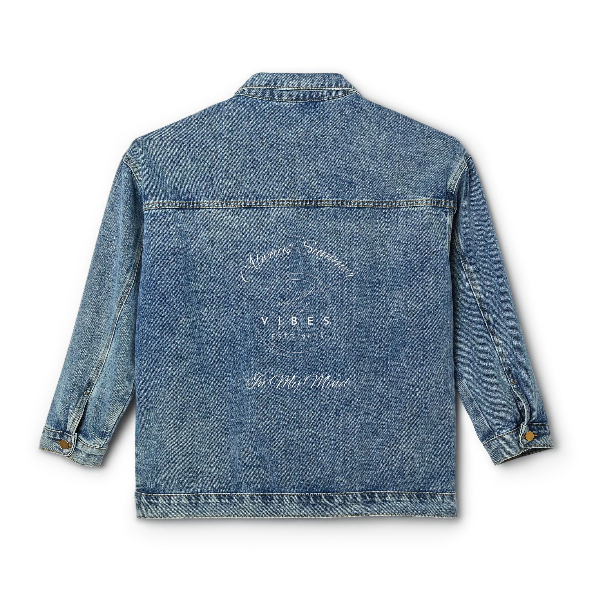 Always Summer In My Mind WTE x Salty Vibes Co Denim Jacket