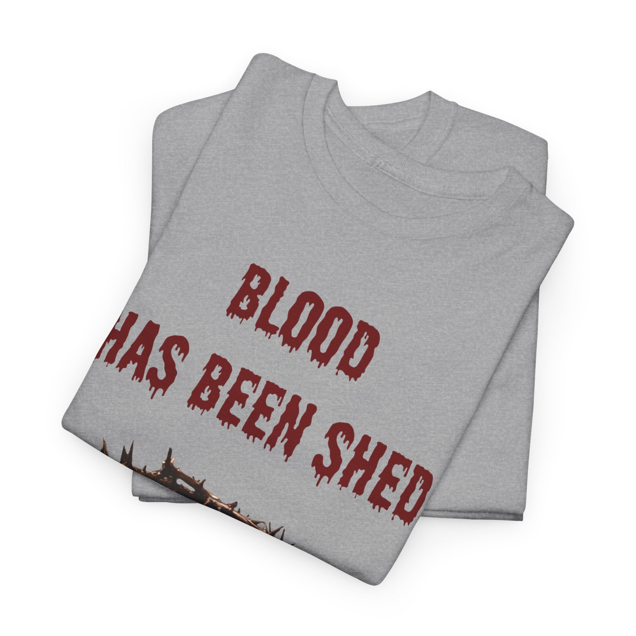 Faith-Inspired Halloween Graphic Tee, Unisex Heavy Cotton T-Shirt, Spiritual Apparel, Religious Gift, Church Event Wear, Unique Faith T-Shirt