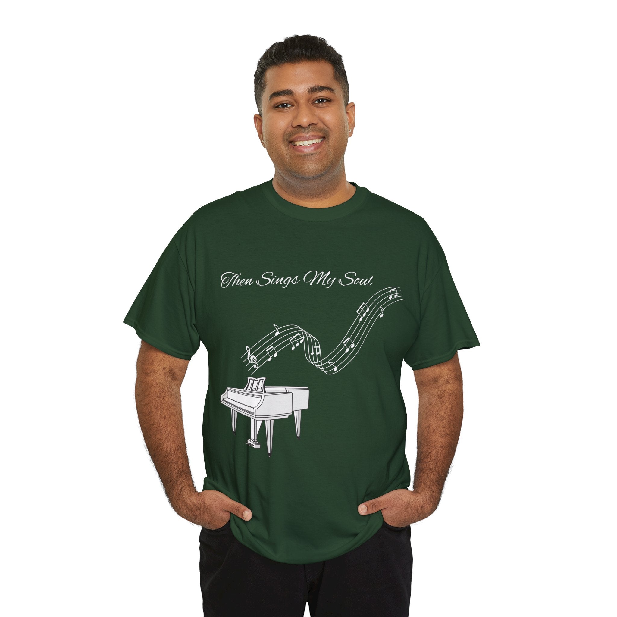 Melodic Soul Unisex Tee | Music Lover's Gift, Creative Expression, Casual Wear, Piano Art, Gift for Musicians