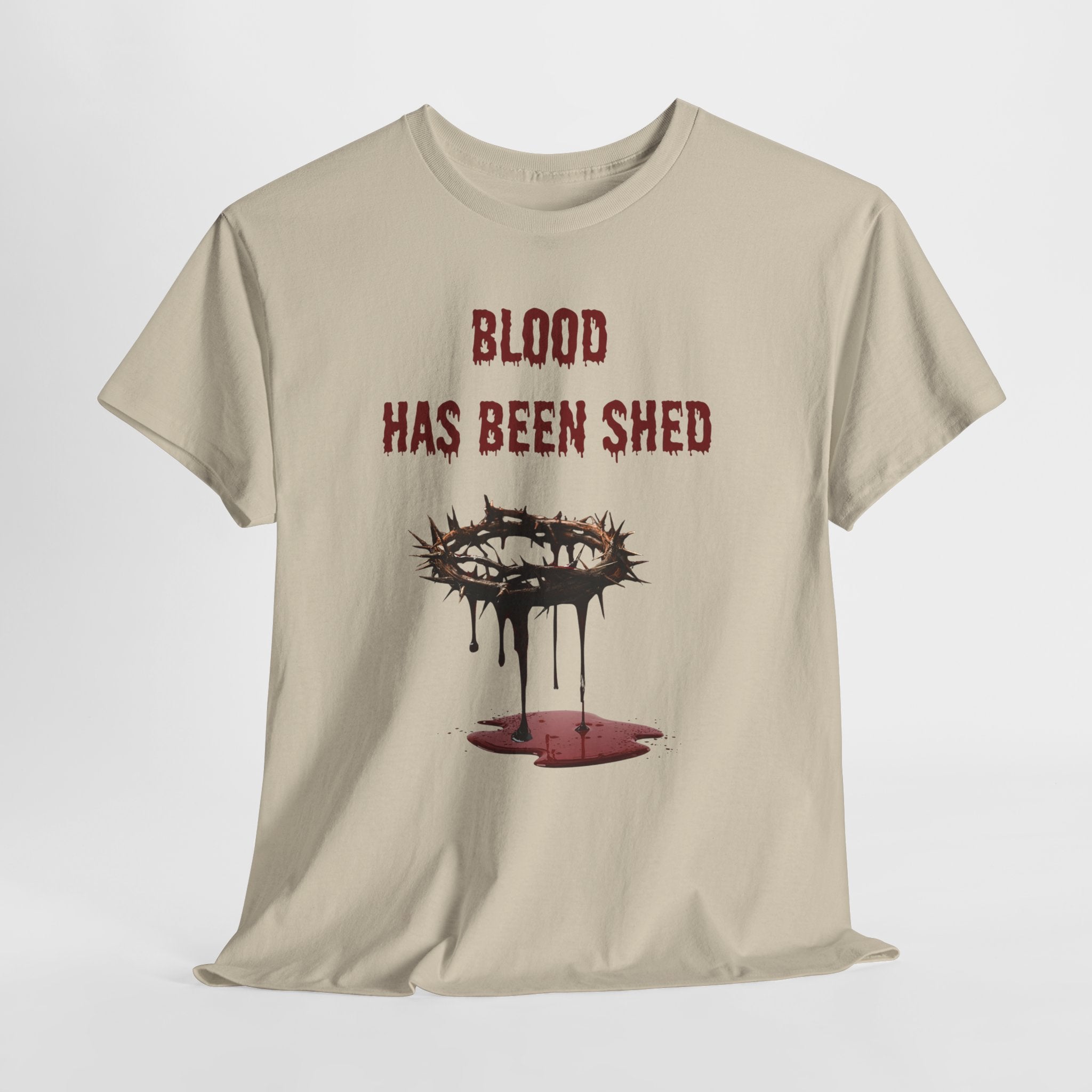 Faith-Inspired Halloween Graphic Tee, Unisex Heavy Cotton T-Shirt, Spiritual Apparel, Religious Gift, Church Event Wear, Unique Faith T-Shirt