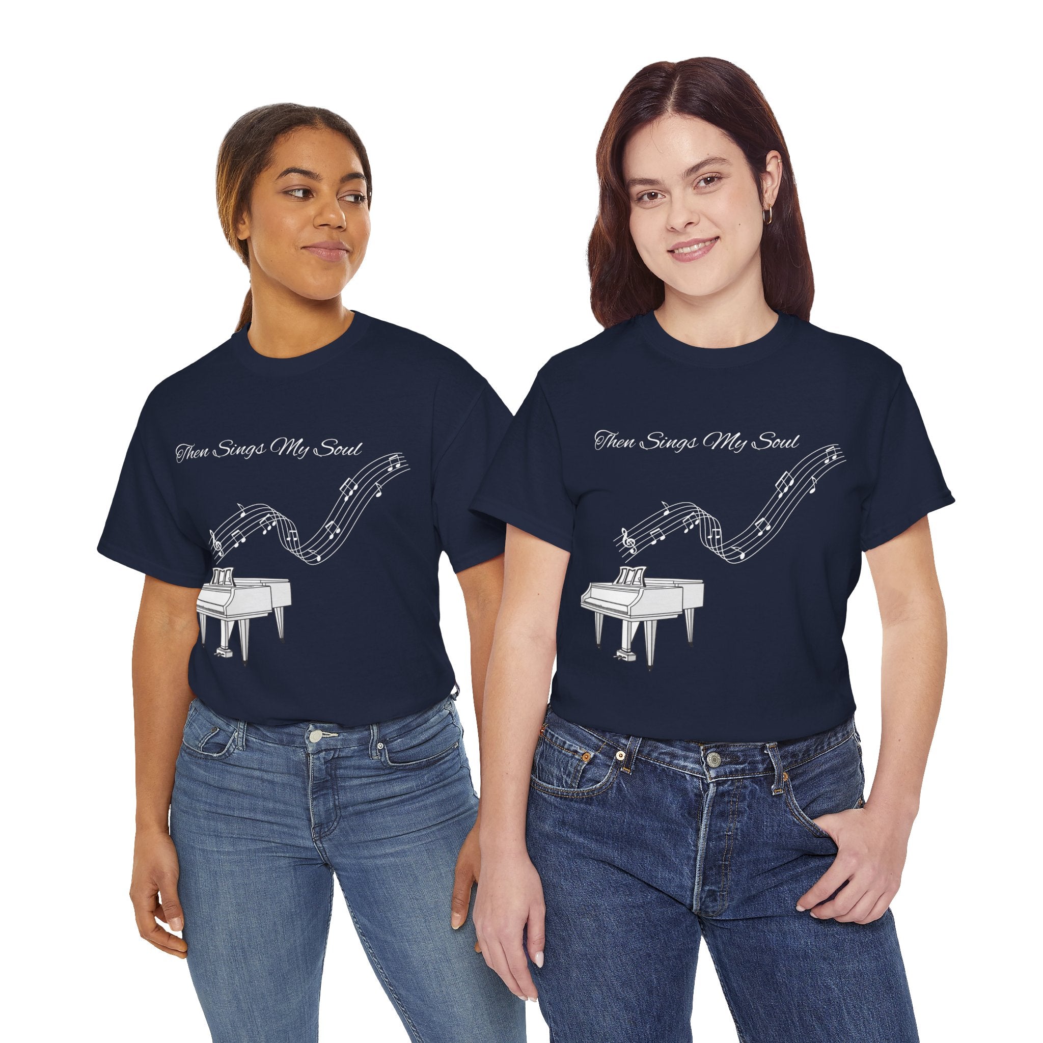 Melodic Soul Unisex Tee | Music Lover's Gift, Creative Expression, Casual Wear, Piano Art, Gift for Musicians