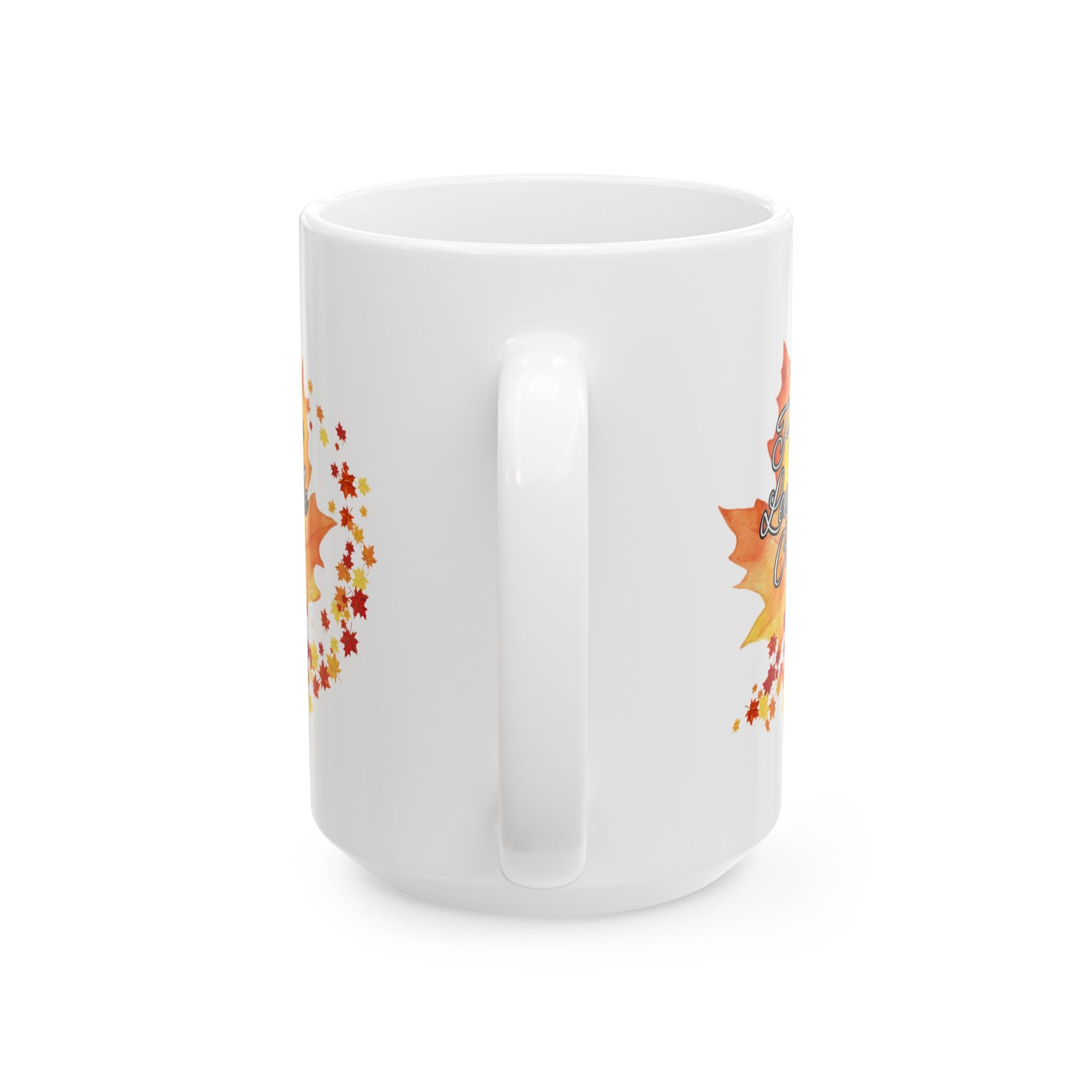 Please Leaf Me Alone Ceramic Mug | Fall Coffee Cup | Seasonal Gift | Cozy Home Decor | Coffee Lover's Essential | Thanksgiving Decor | 11oz, 15oz