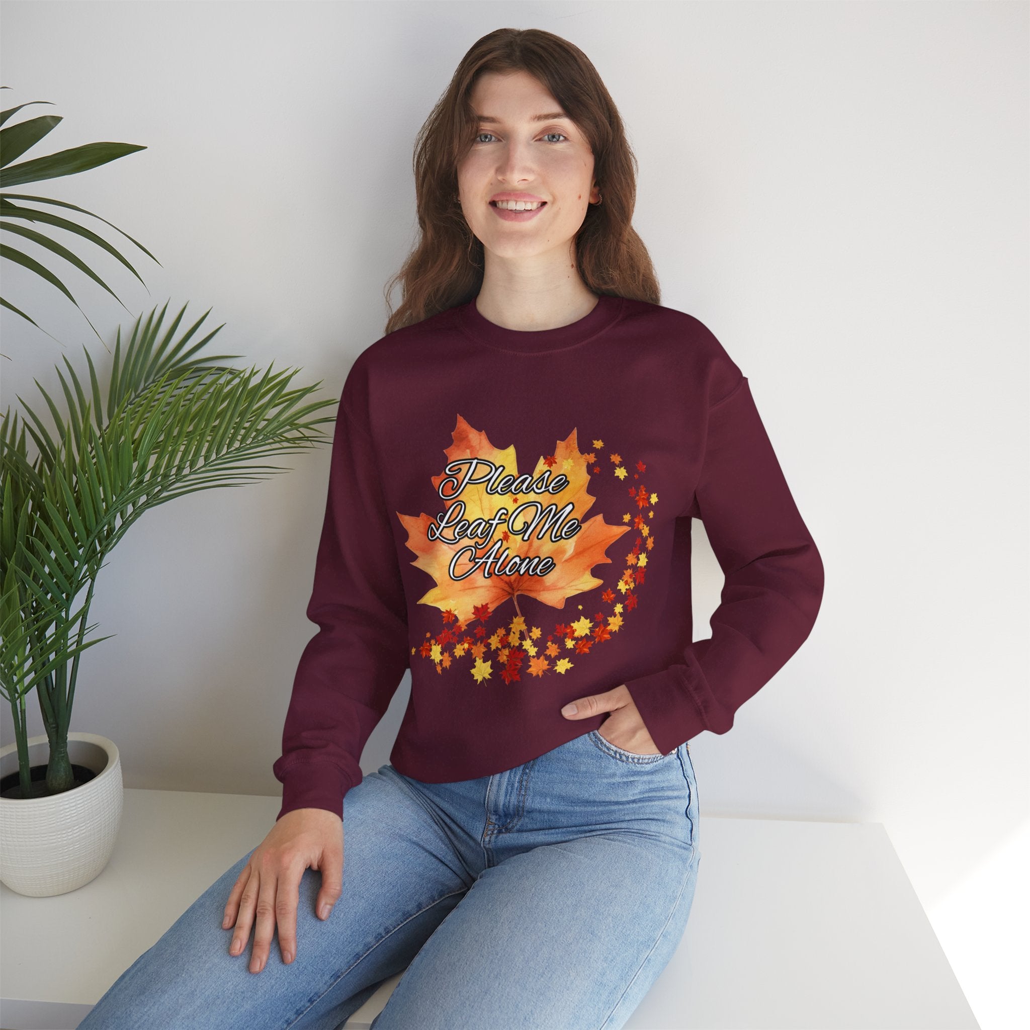 Fall Vibes Sweatshirt, Please Leave Me Alone Crewneck, Autumn Fashion, Cozy Fall Apparel, Gift for Introverts