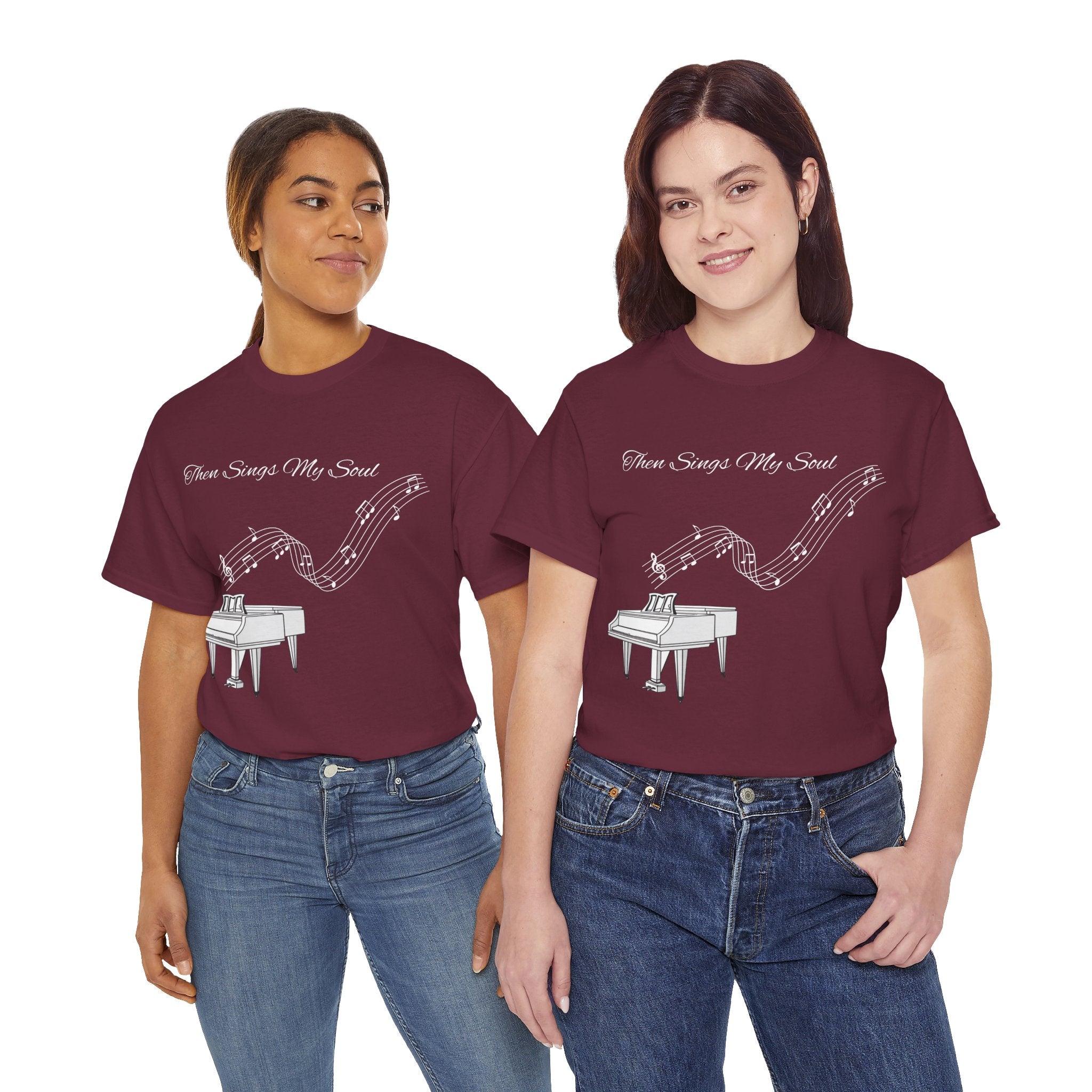 Melodic Soul Unisex Tee | Music Lover's Gift, Creative Expression, Casual Wear, Piano Art, Gift for Musicians