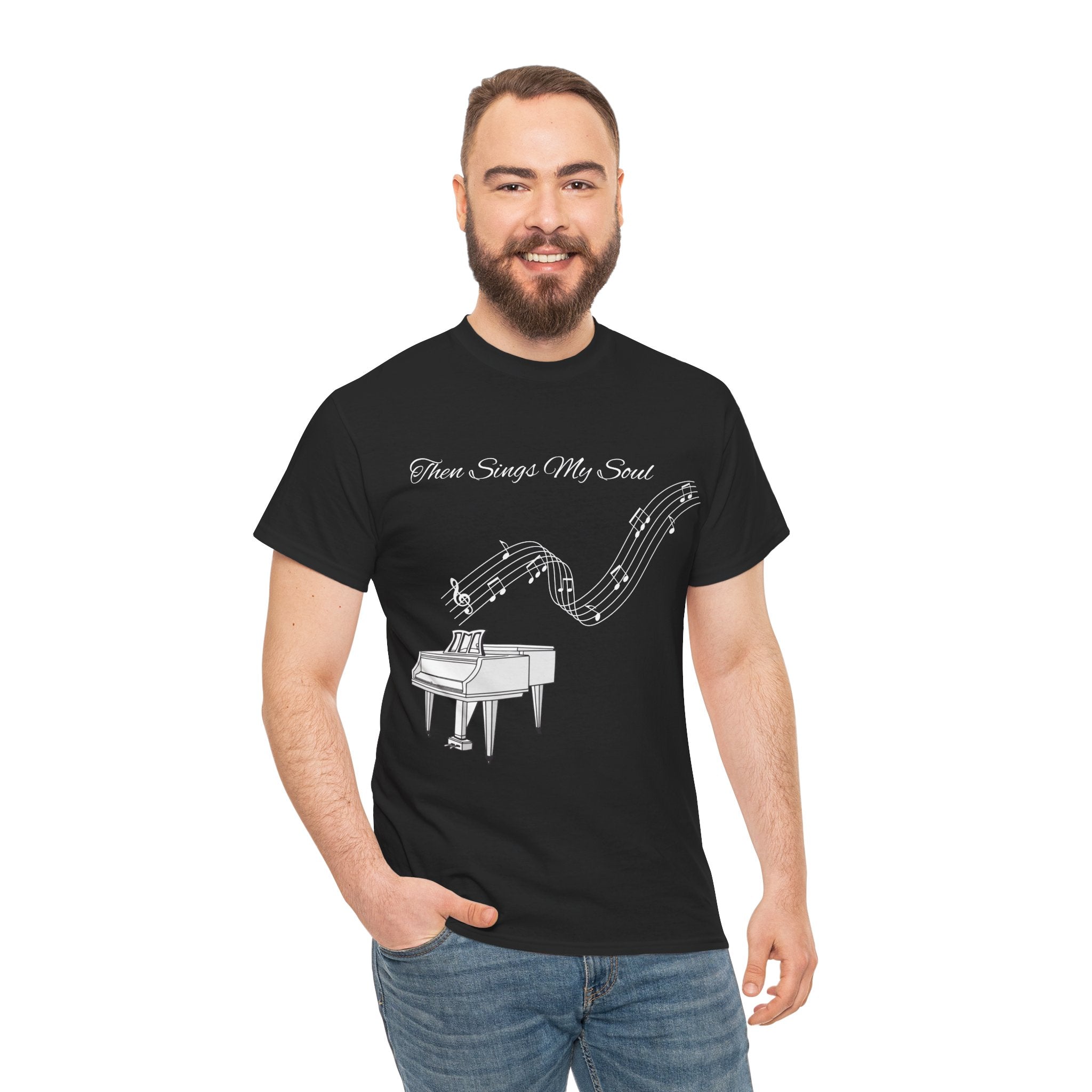 Melodic Soul Unisex Tee | Music Lover's Gift, Creative Expression, Casual Wear, Piano Art, Gift for Musicians