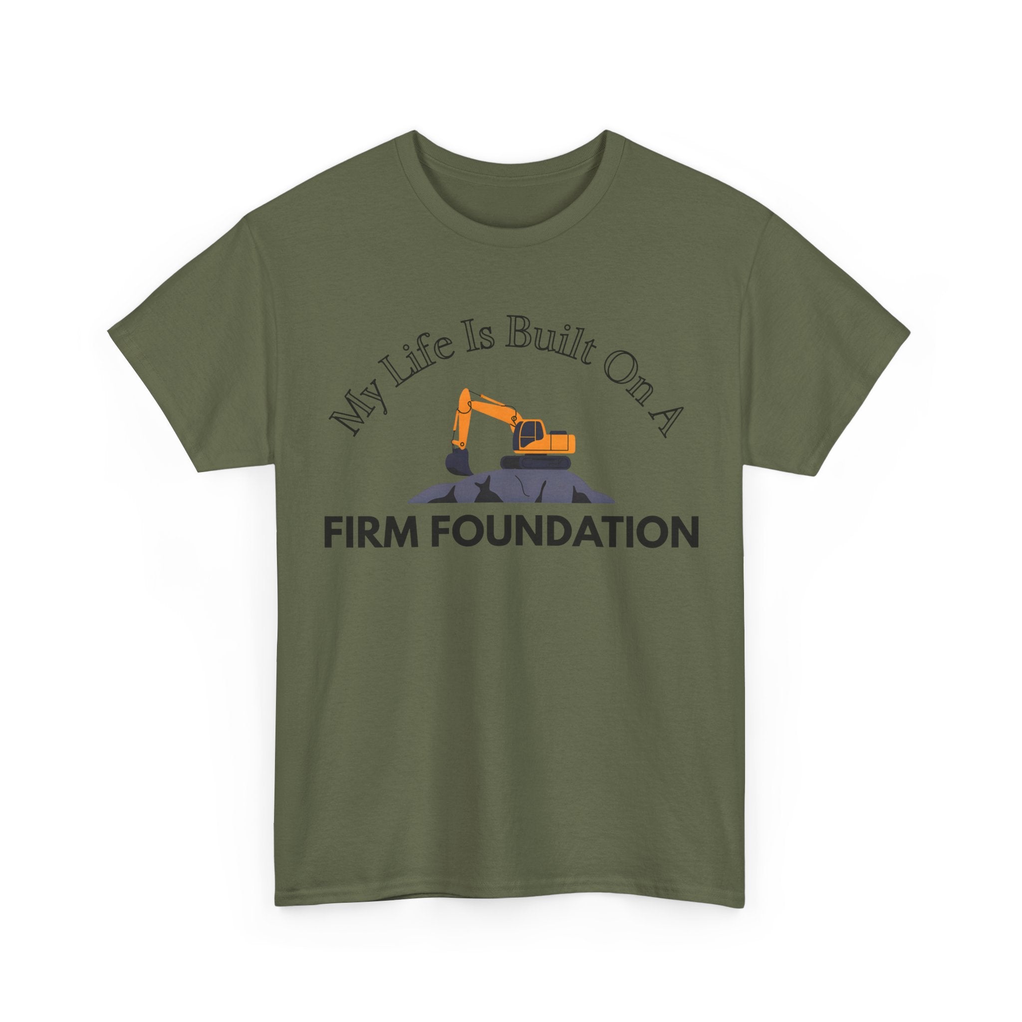 Building the Future Tee, Construction Shirt, Motivational Graphic Tee, Gift for Builders, Inspiration Apparel, Firm Foundation Tee
