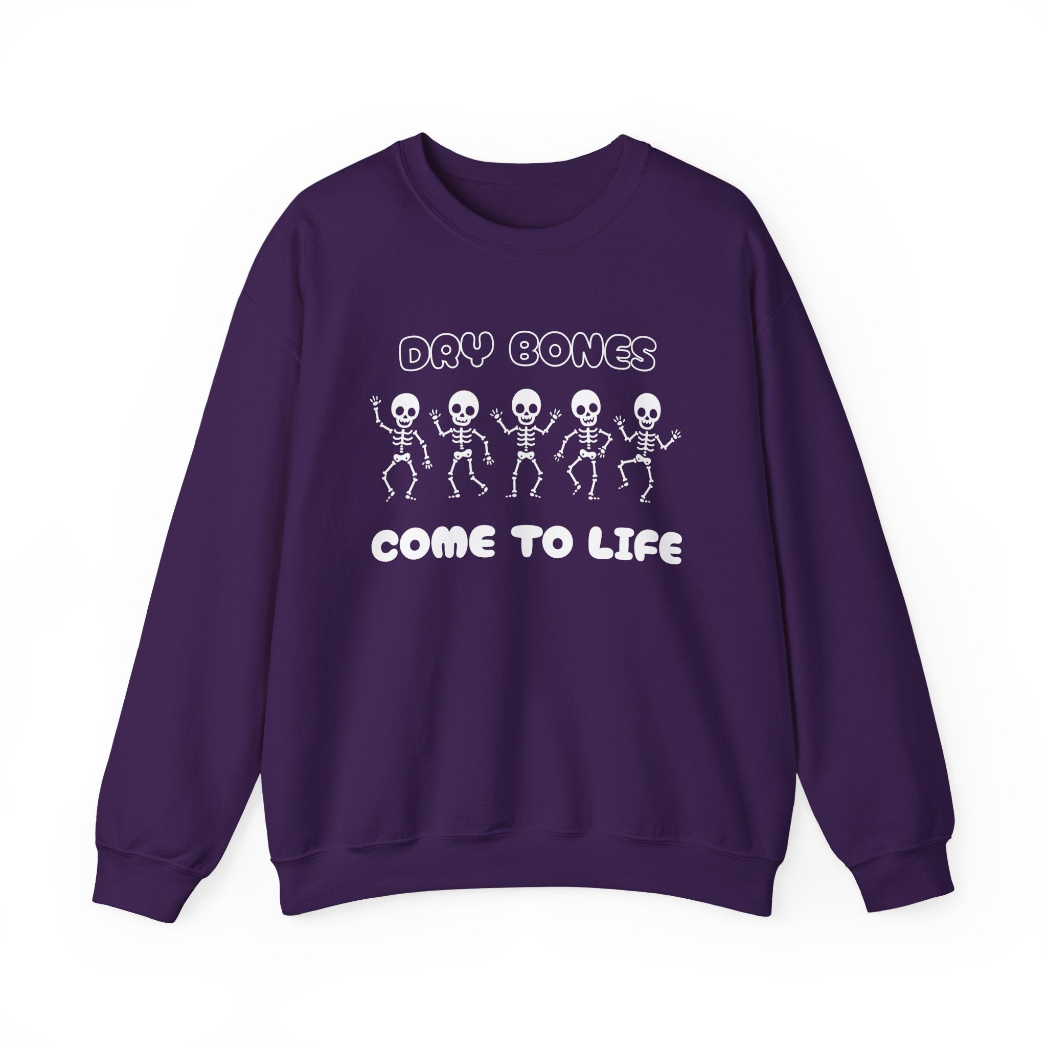 Dry Bones Come To Life Crewneck Sweatshirt - Perfect for Halloween, Cozy Nights, Unisex Gift, Seasonal Style, Fall Fashion, Spooky Season