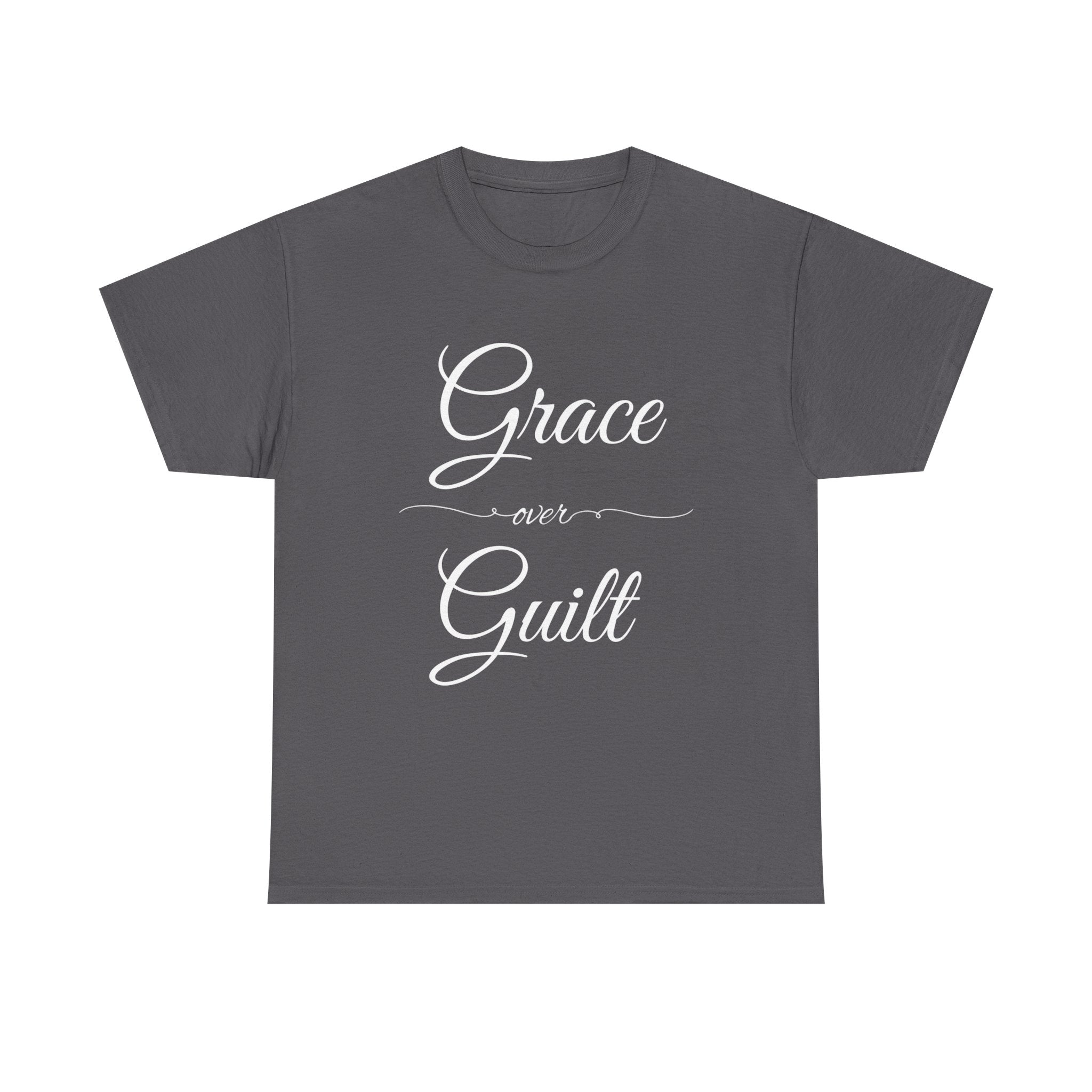 Grace Over Guilt Unisex Heavy Cotton Tee, Inspirational T-Shirt, Motivational Apparel, Thoughtful Gift, Casual Wear